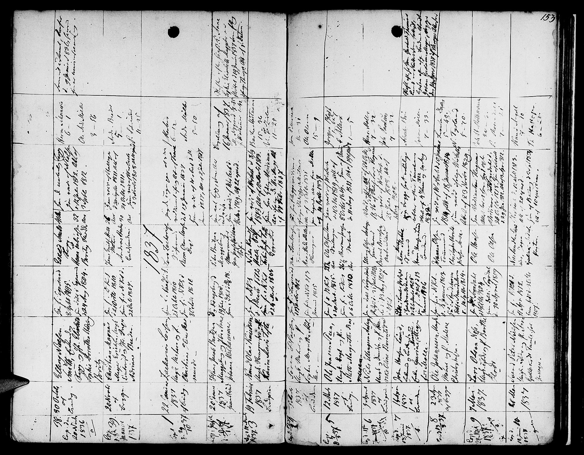 Nykirken Sokneprestembete, SAB/A-77101/H/Hab: Parish register (copy) no. A 2, 1782-1847, p. 153