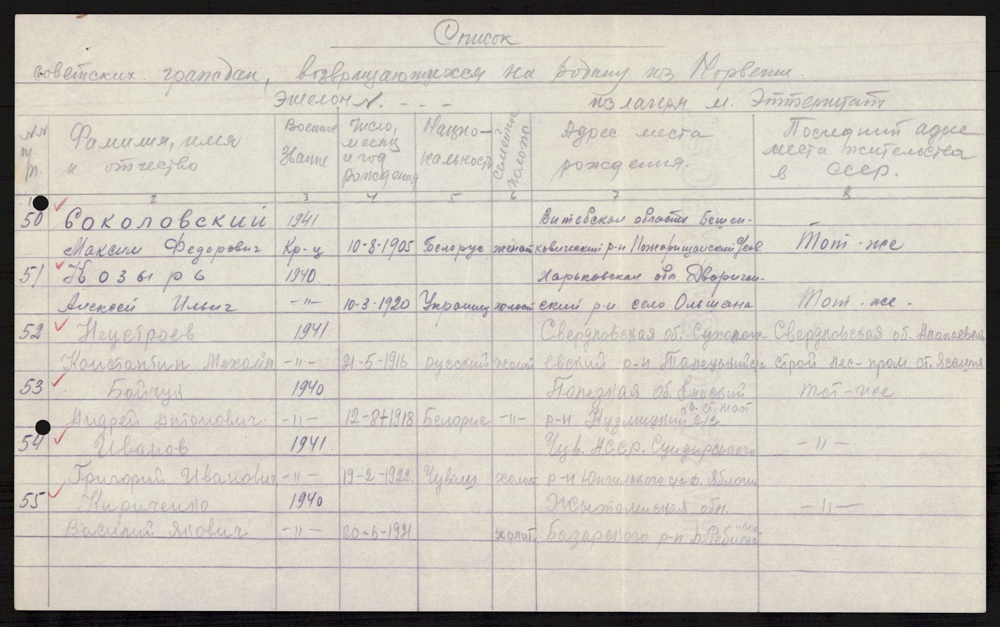 Flyktnings- og fangedirektoratet, Repatrieringskontoret, AV/RA-S-1681/D/Db/L0021: Displaced Persons (DPs) og sivile tyskere, 1945-1948, p. 355