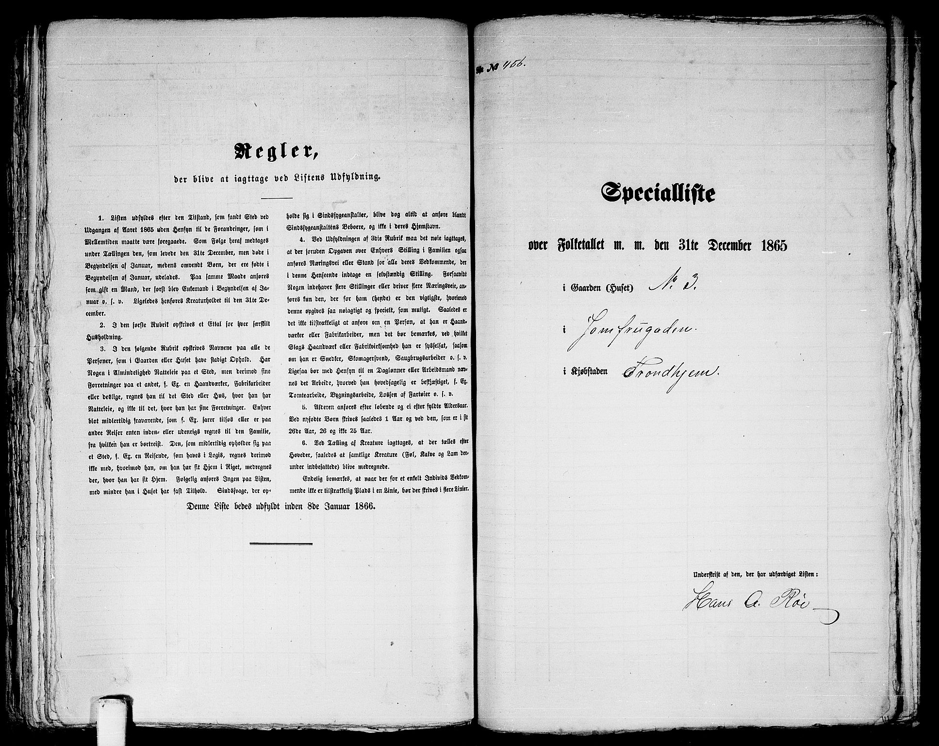 RA, 1865 census for Trondheim, 1865, p. 956