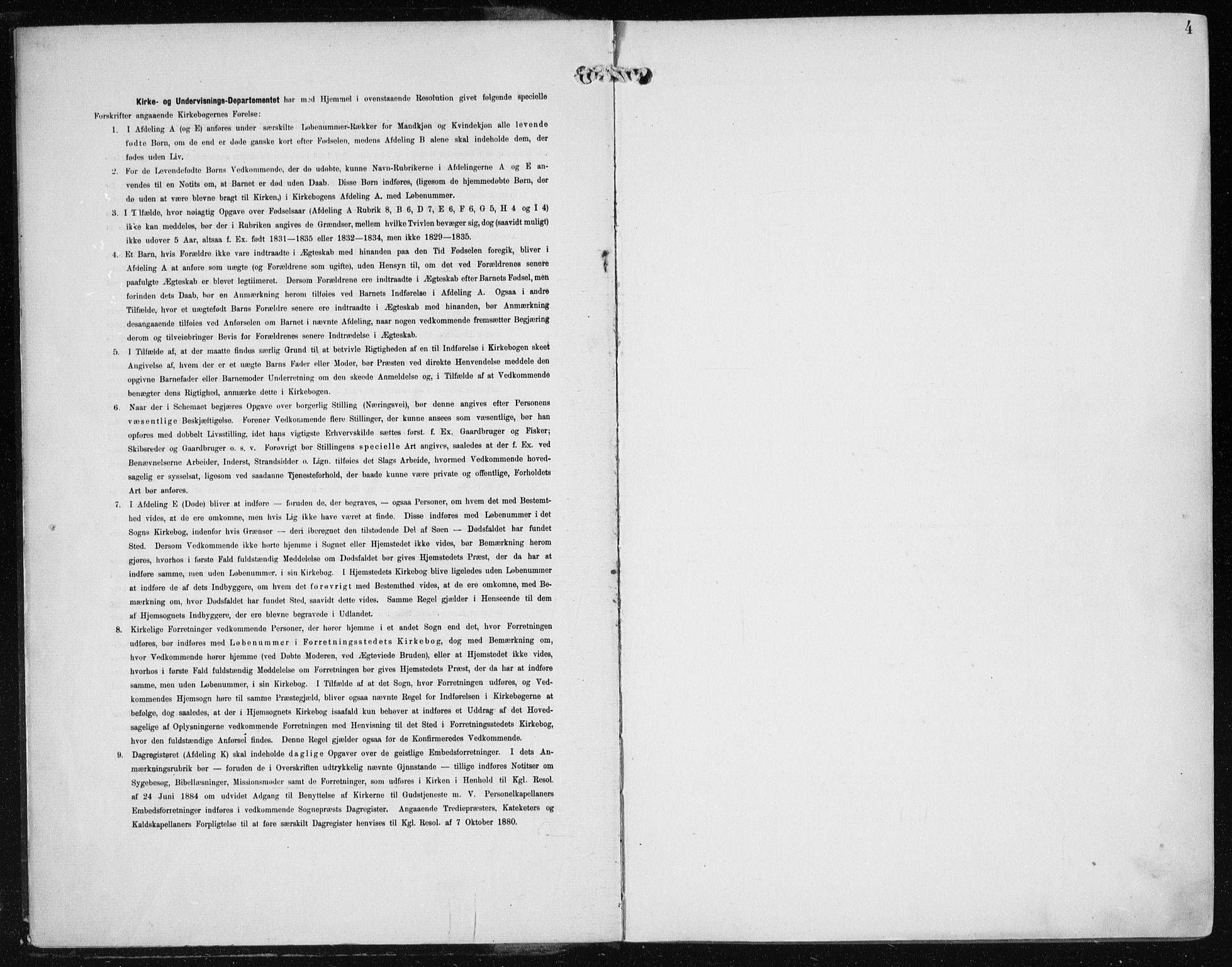 Evanger sokneprestembete, SAB/A-99924: Parish register (official) no. A  3, 1900-1930, p. 4