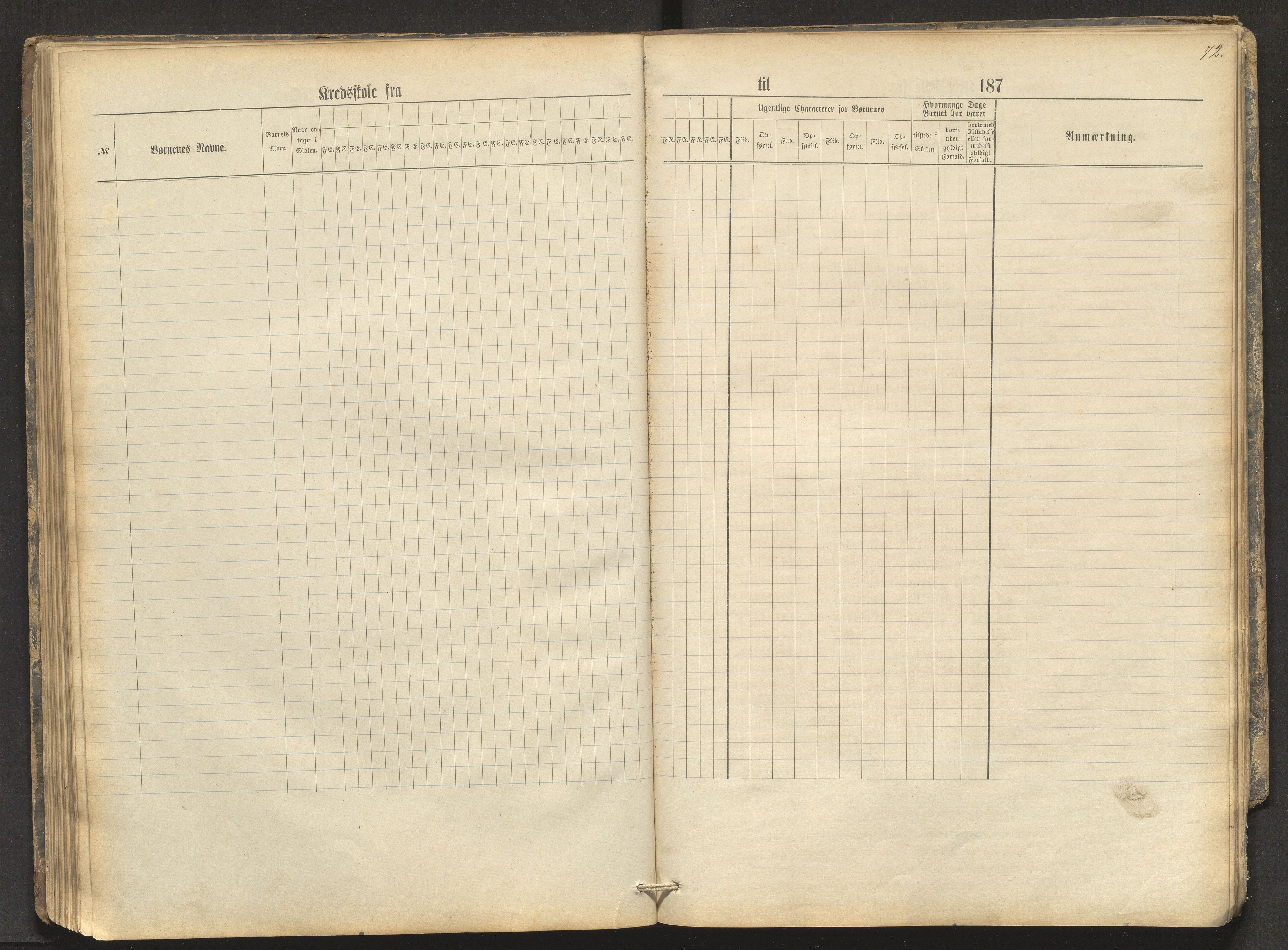 Sveio kommune. Barneskulane, IKAH/1216-231/F/Fa/L0012: Skuleprotokoll for Mølstre, Vikse og Eltrevåg krinsskular, 1874-1881, p. 72