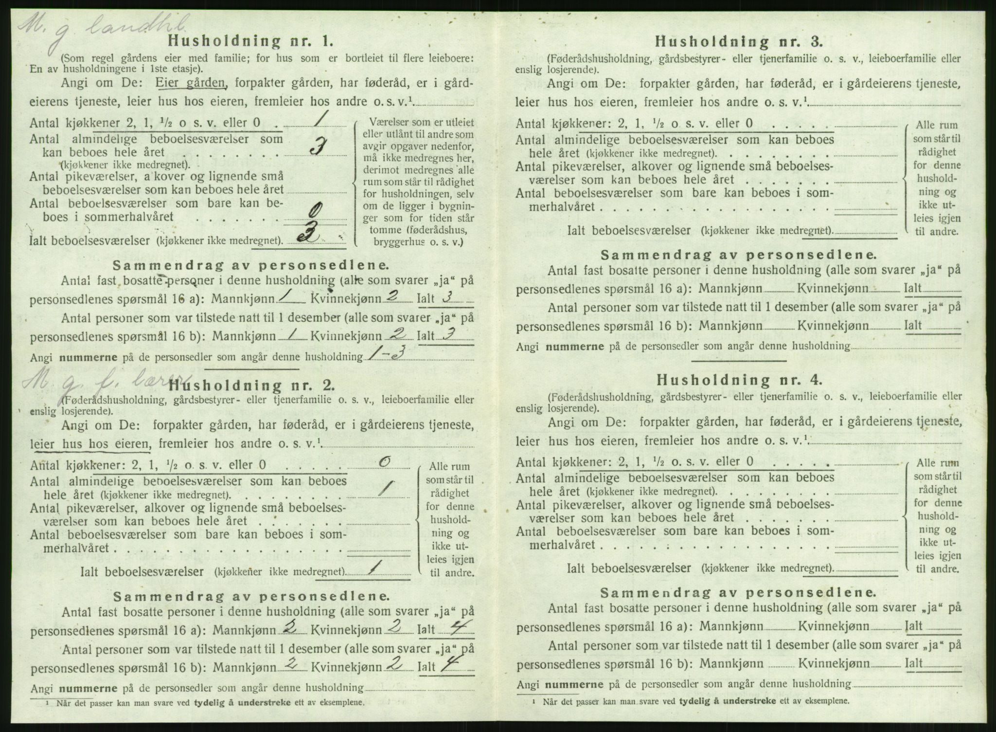 SAT, 1920 census for Tustna, 1920, p. 384