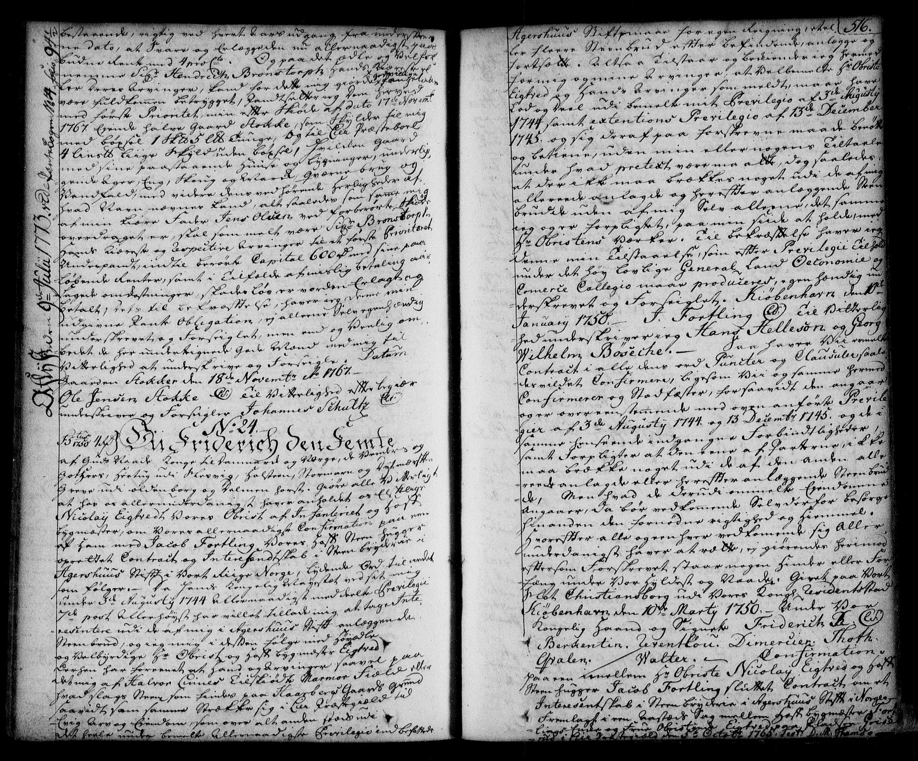 Lier, Røyken og Hurum sorenskriveri, AV/SAKO-A-89/G/Ga/Gaa/L0003: Mortgage book no. III, 1756-1771, p. 516