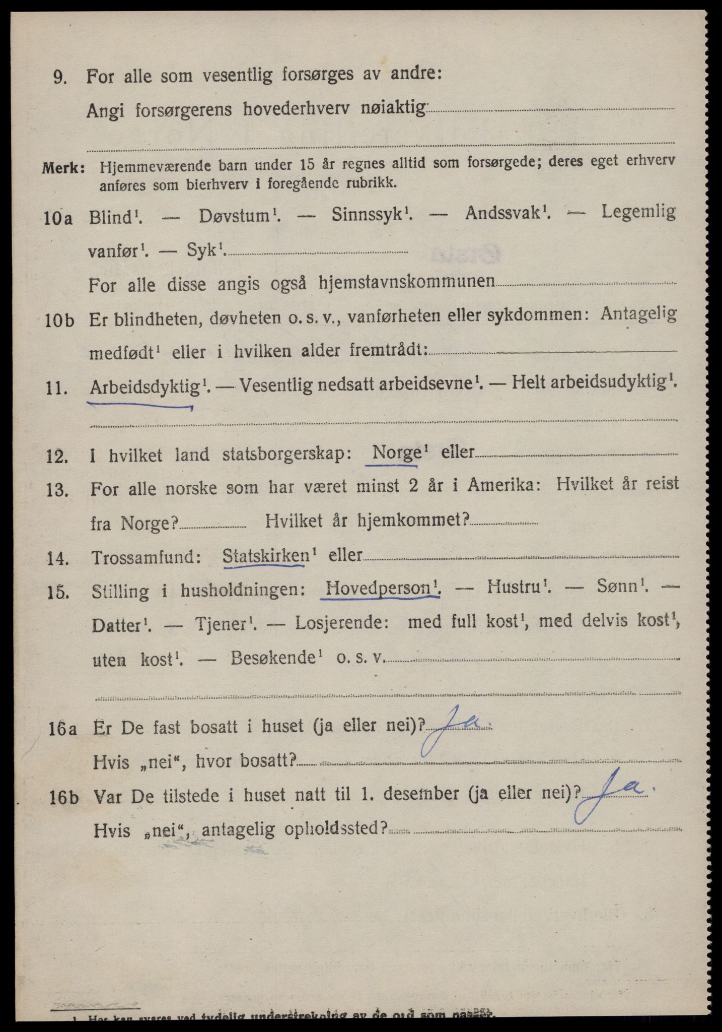 SAT, 1920 census for Ørsta, 1920, p. 3077