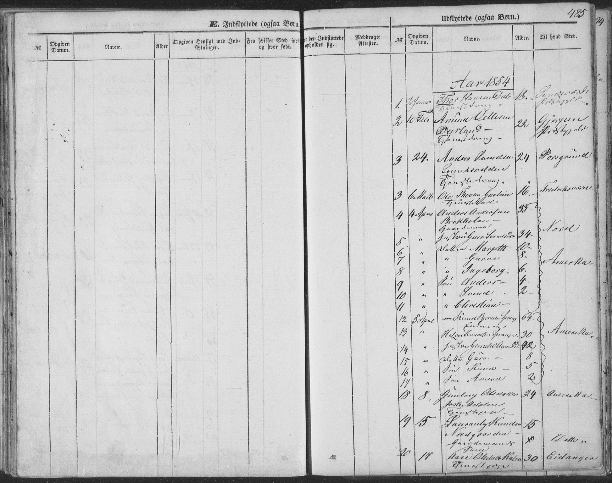 Seljord kirkebøker, SAKO/A-20/F/Fa/L012b: Parish register (official) no. I 12B, 1850-1865, p. 485