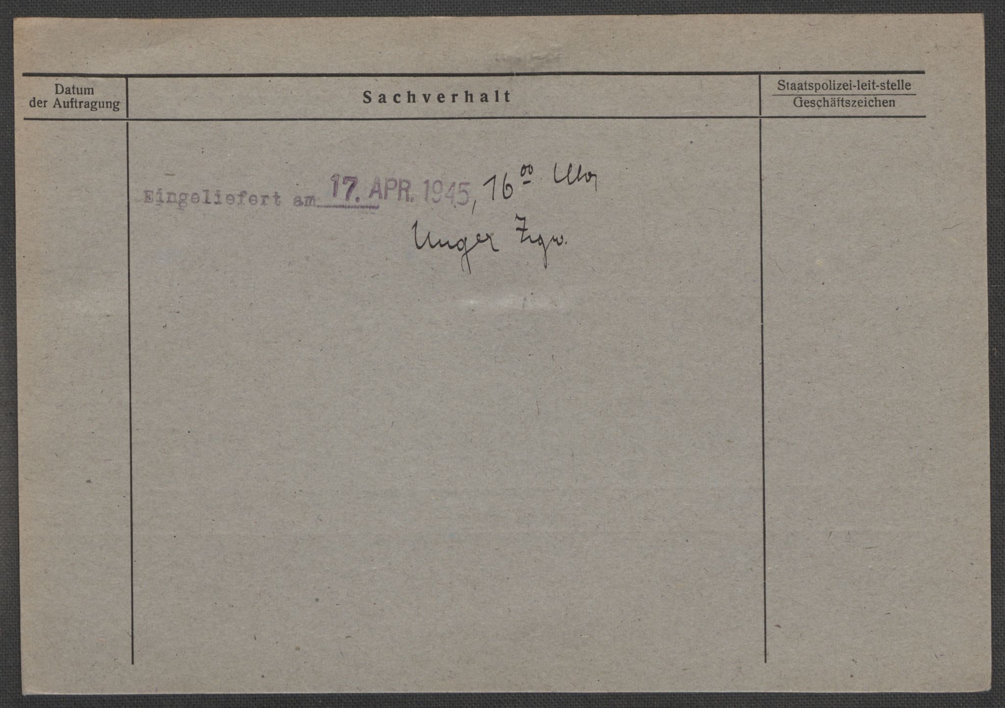 Befehlshaber der Sicherheitspolizei und des SD, RA/RAFA-5969/E/Ea/Eaa/L0010: Register over norske fanger i Møllergata 19: Sø-Å, 1940-1945, p. 575