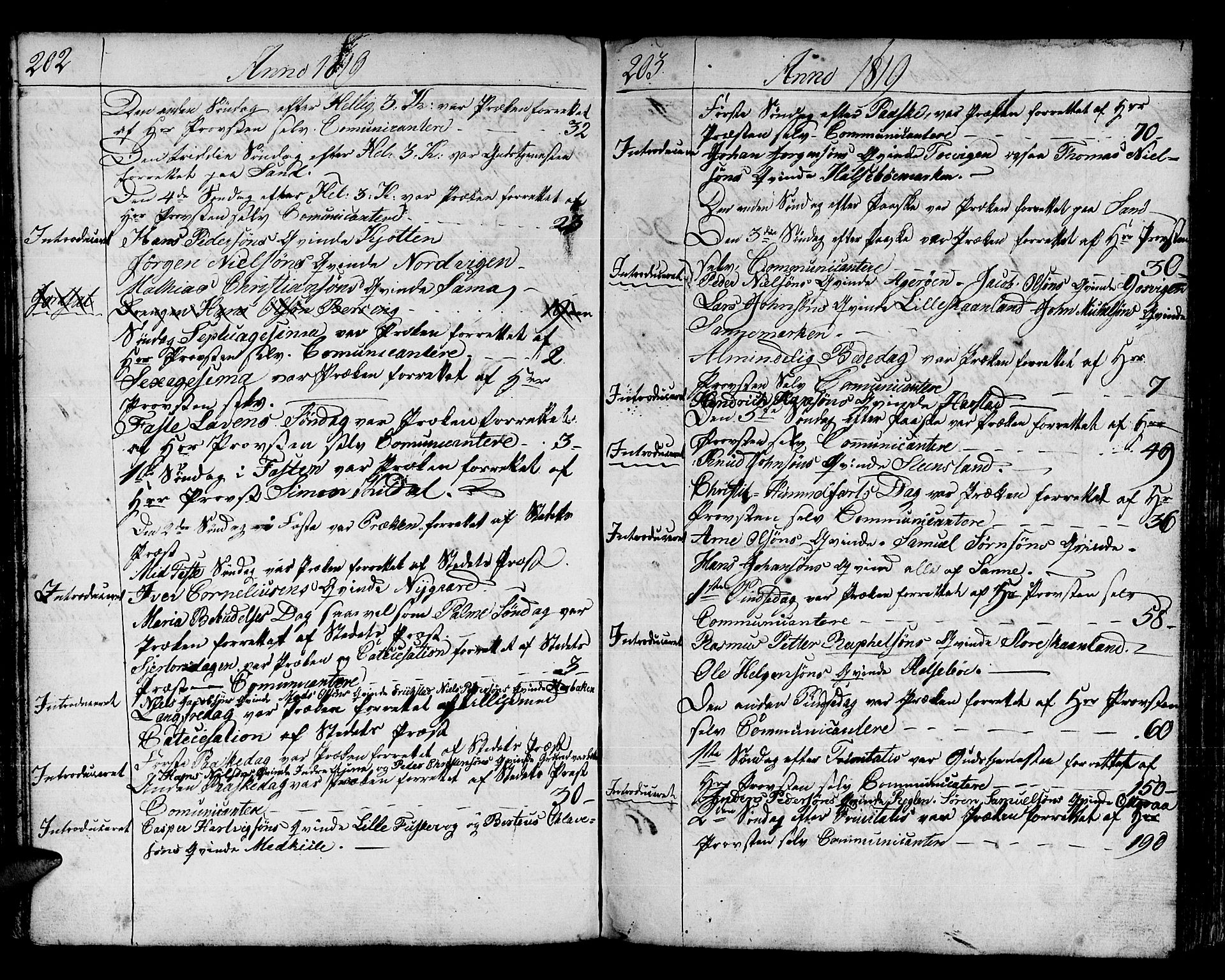 Trondenes sokneprestkontor, AV/SATØ-S-1319/H/Ha/L0005kirke: Parish register (official) no. 5, 1804-1820, p. 202-203