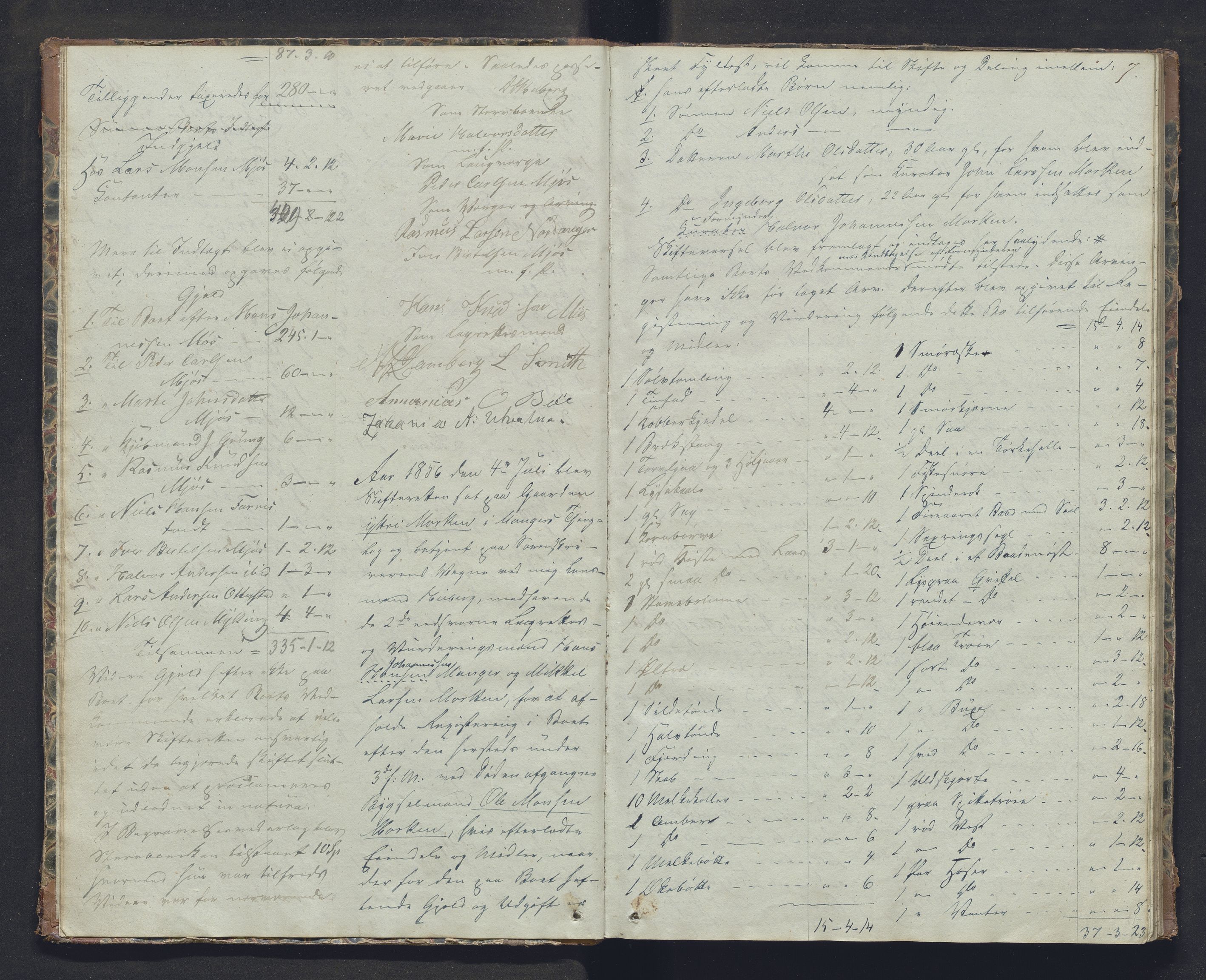 Nordhordland sorenskrivar, SAB/A-2901/1/H/Hb/L0019: Registreringsprotokollar, 1856-1859, p. 7