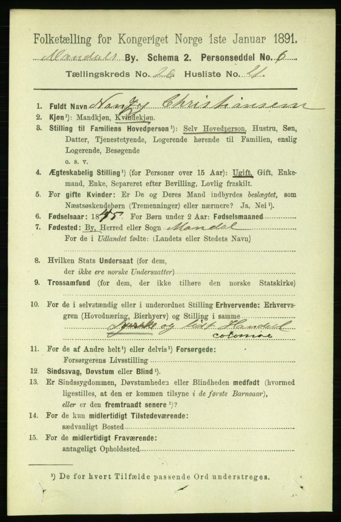 RA, 1891 census for 1002 Mandal, 1891, p. 4875