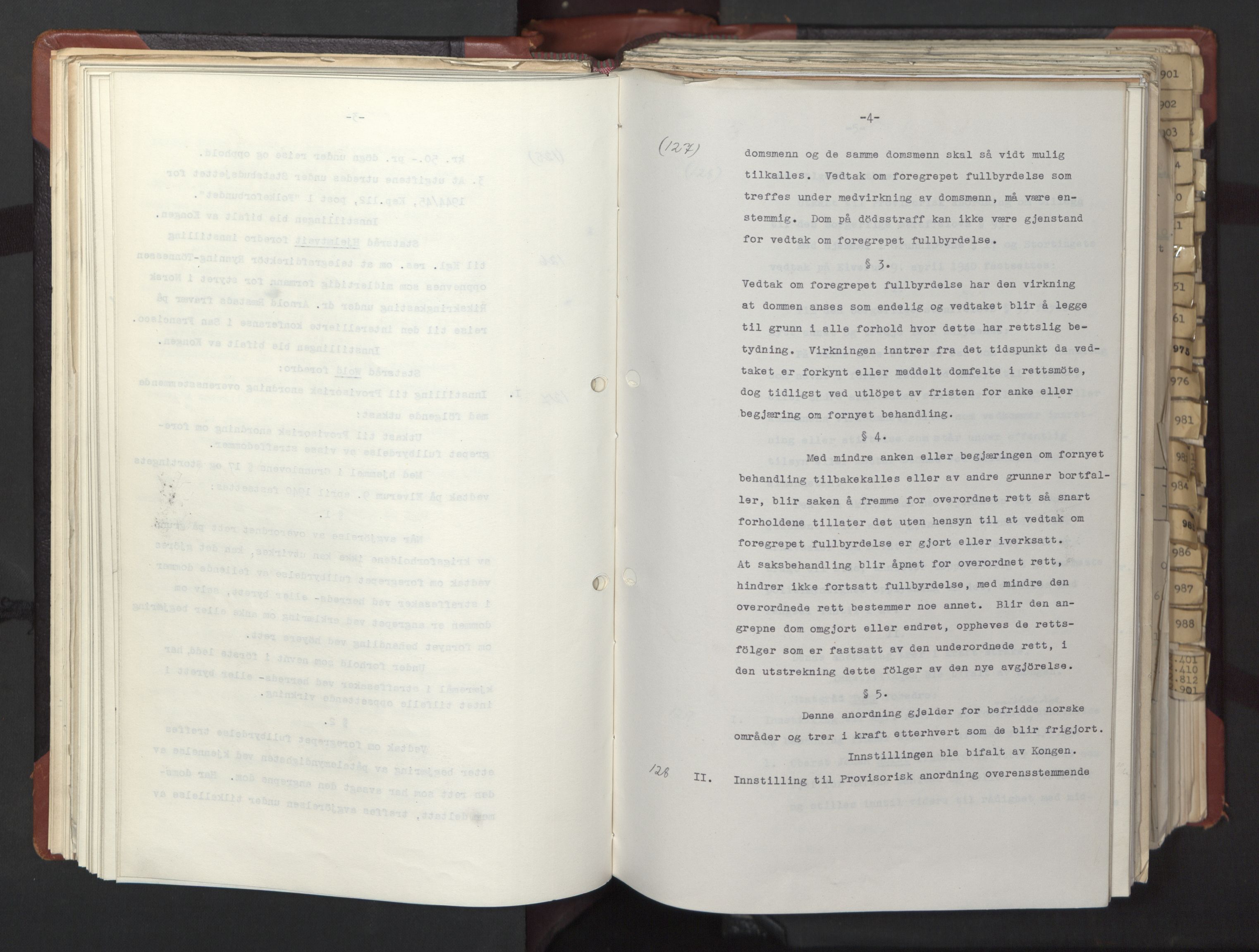Statsrådssekretariatet, AV/RA-S-1001/A/Ac/L0126: Kgl. res. 12/1-25/5, 1945, p. 87