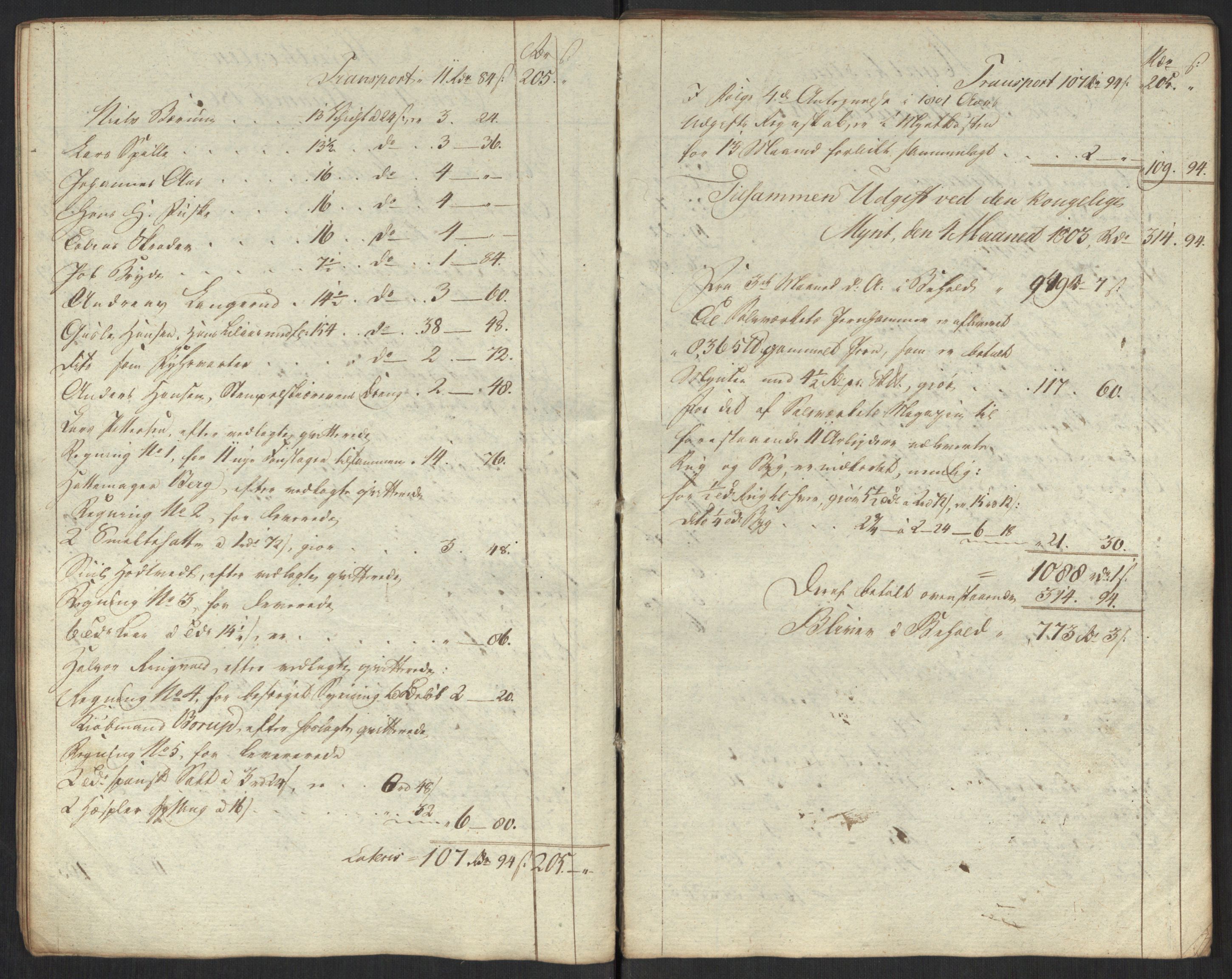 Rentekammeret inntil 1814, Realistisk ordnet avdeling, AV/RA-EA-4070/Oa/L0010: [Y8]: Regninger for Kongsbergs mynt., 1760-1805, p. 637