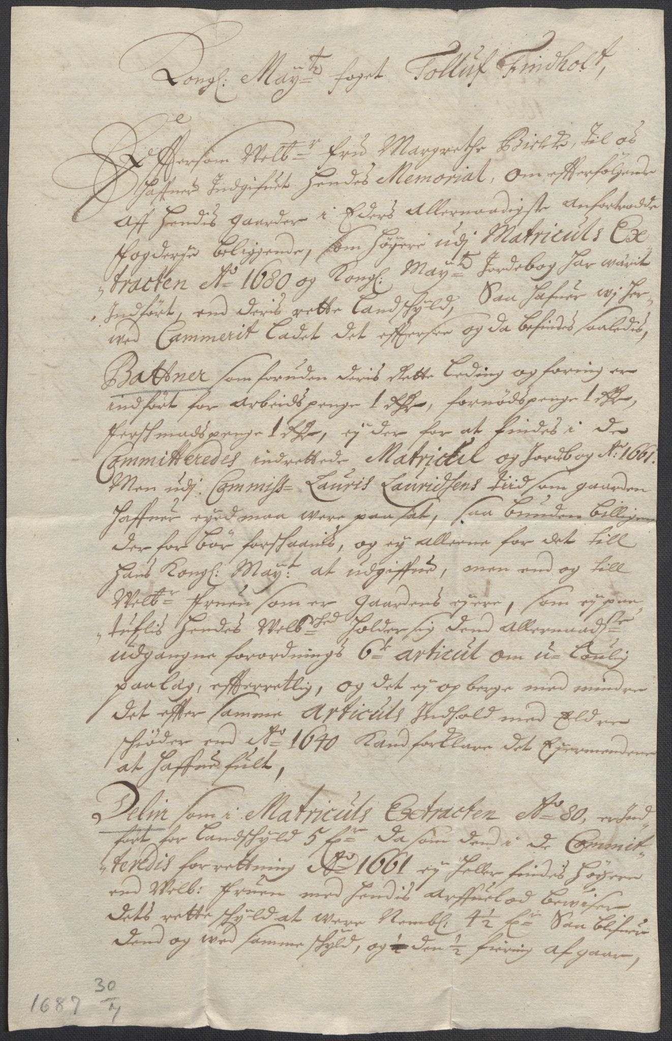 Riksarkivets diplomsamling, AV/RA-EA-5965/F12/L0009: Pk. 8 (III), 1435-1728, p. 234