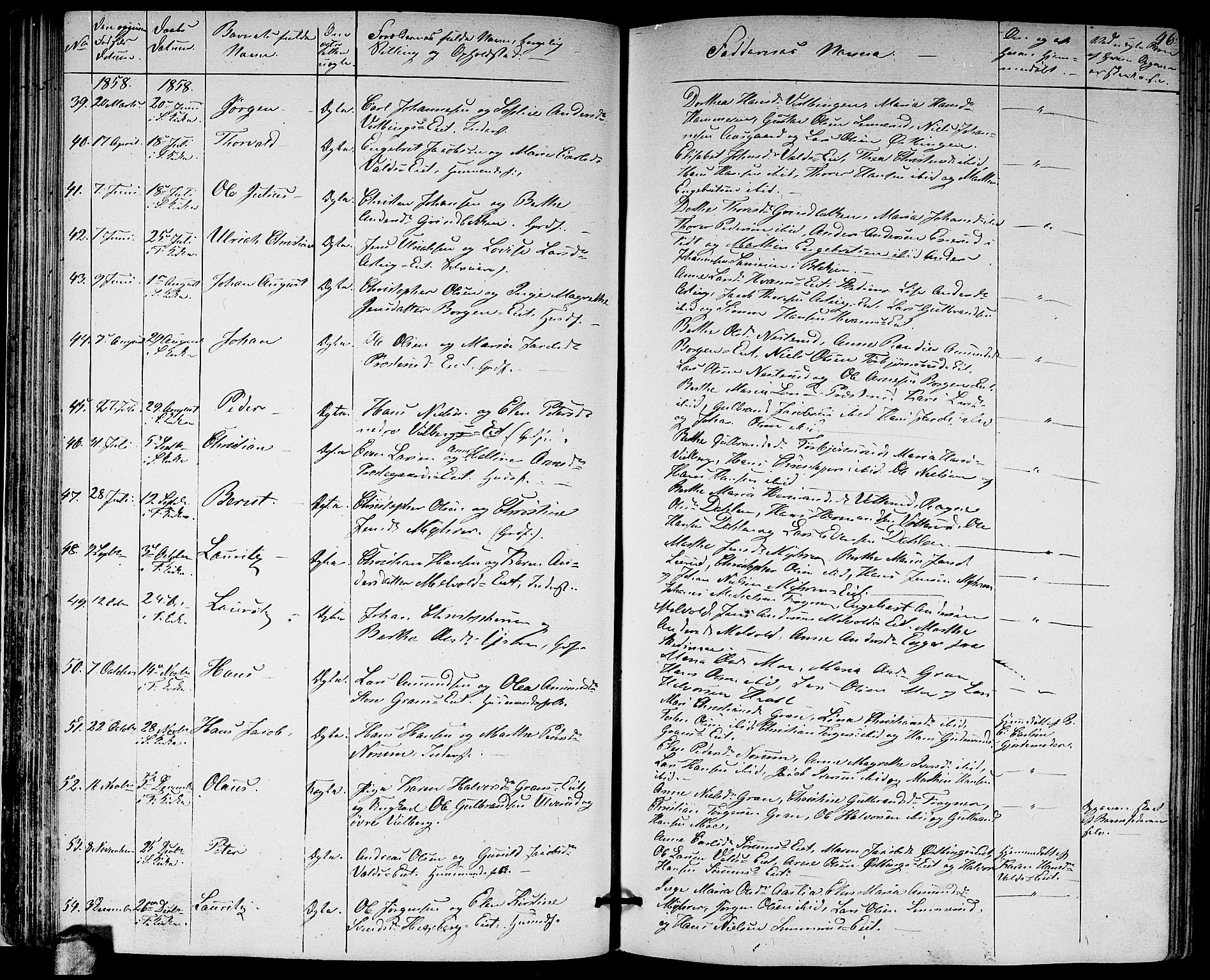 Sørum prestekontor Kirkebøker, AV/SAO-A-10303/G/Ga/L0003: Parish register (copy) no. I 3, 1846-1863, p. 46