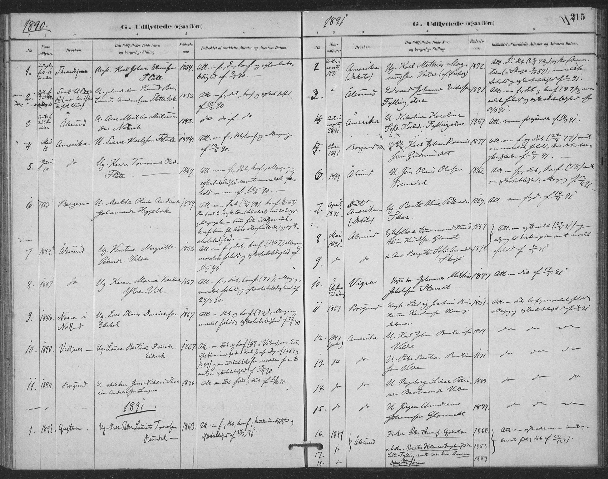 Ministerialprotokoller, klokkerbøker og fødselsregistre - Møre og Romsdal, SAT/A-1454/524/L0356: Parish register (official) no. 524A08, 1880-1899, p. 215