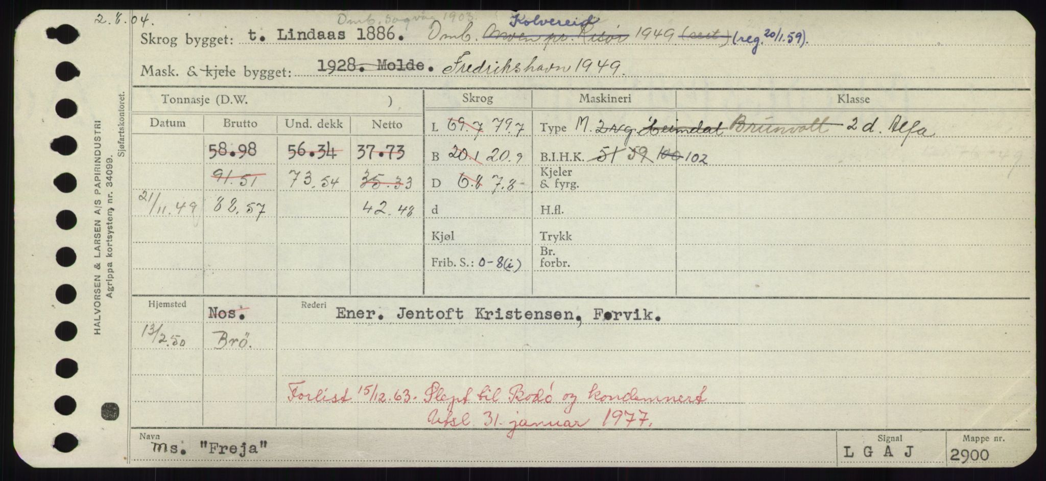 Sjøfartsdirektoratet med forløpere, Skipsmålingen, AV/RA-S-1627/H/Hd/L0011: Fartøy, Fla-Får, p. 371