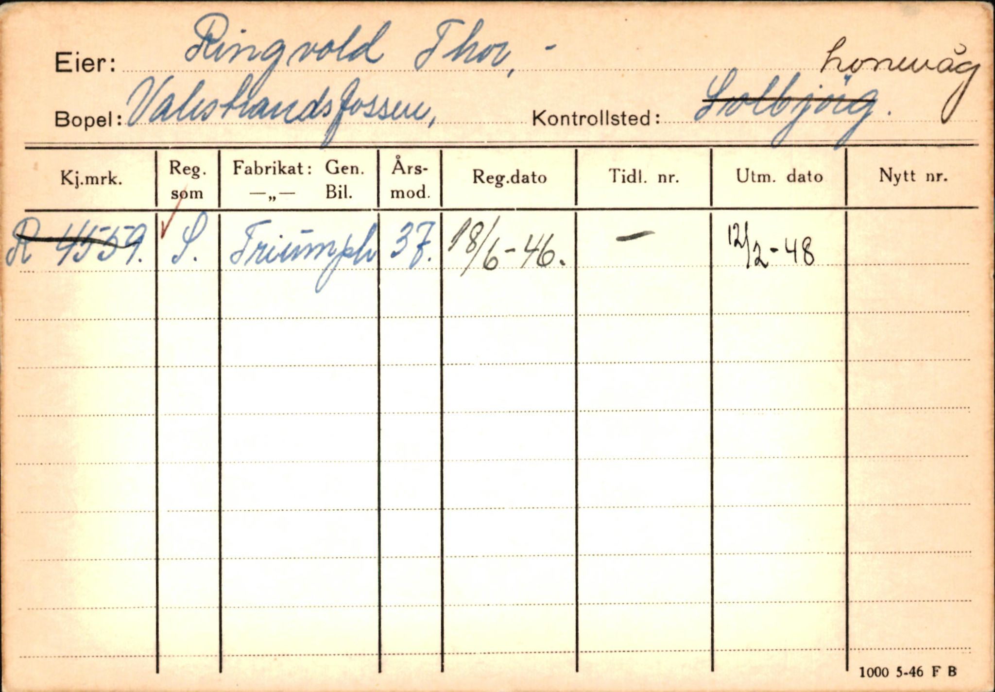 Statens vegvesen, Hordaland vegkontor, AV/SAB-A-5201/2/Ha/L0045: R-eierkort R, 1920-1971, p. 101