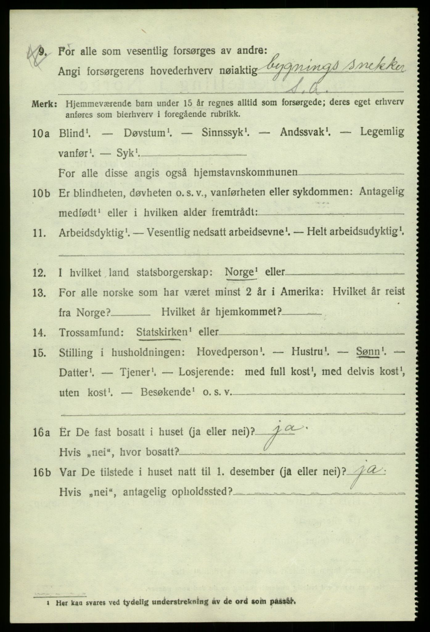 SAB, 1920 census for Kvam, 1920, p. 8858