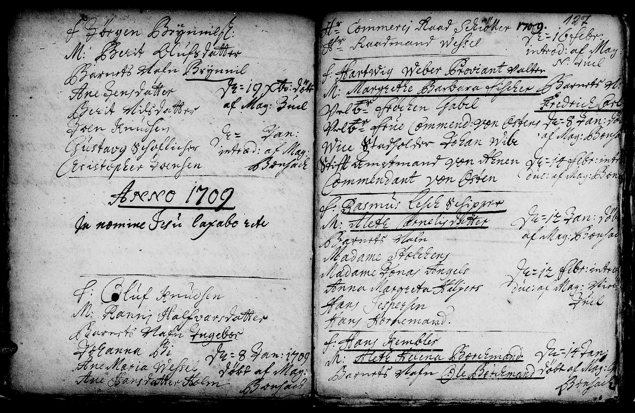 Ministerialprotokoller, klokkerbøker og fødselsregistre - Sør-Trøndelag, SAT/A-1456/601/L0034: Parish register (official) no. 601A02, 1702-1714, p. 127