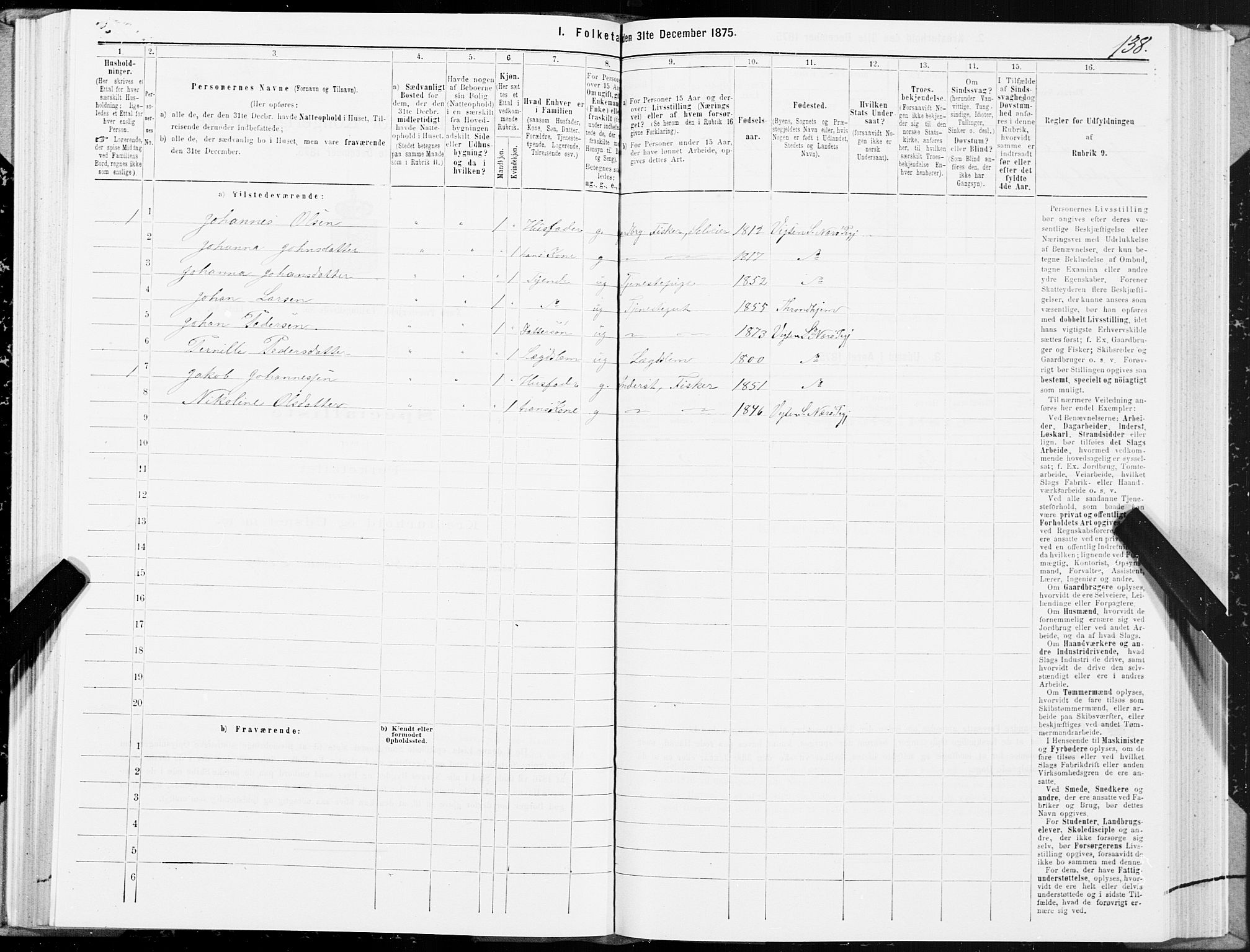 SAT, 1875 census for 1751P Nærøy, 1875, p. 4138