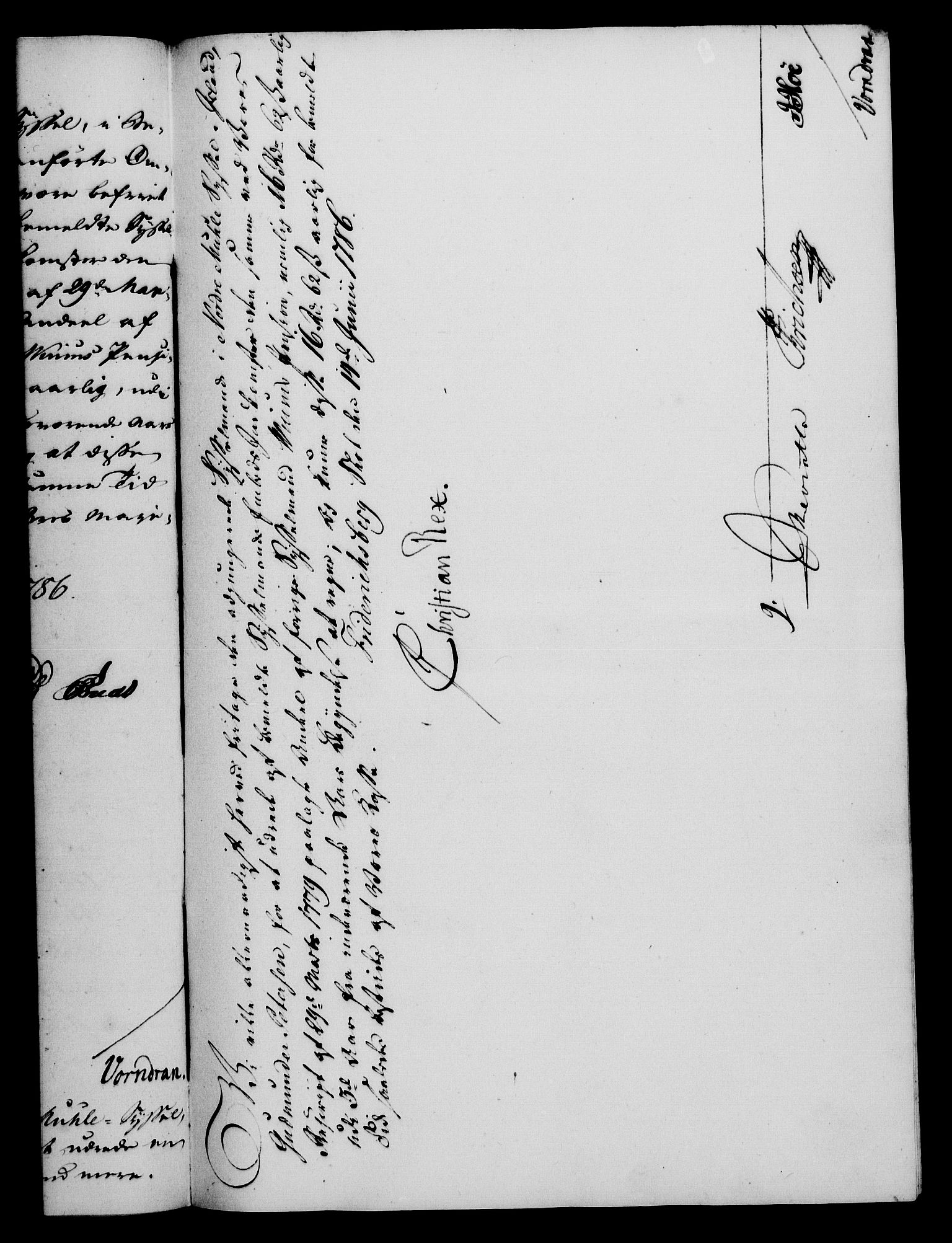 Rentekammeret, Kammerkanselliet, RA/EA-3111/G/Gf/Gfa/L0068: Norsk relasjons- og resolusjonsprotokoll (merket RK 52.68), 1786, p. 434