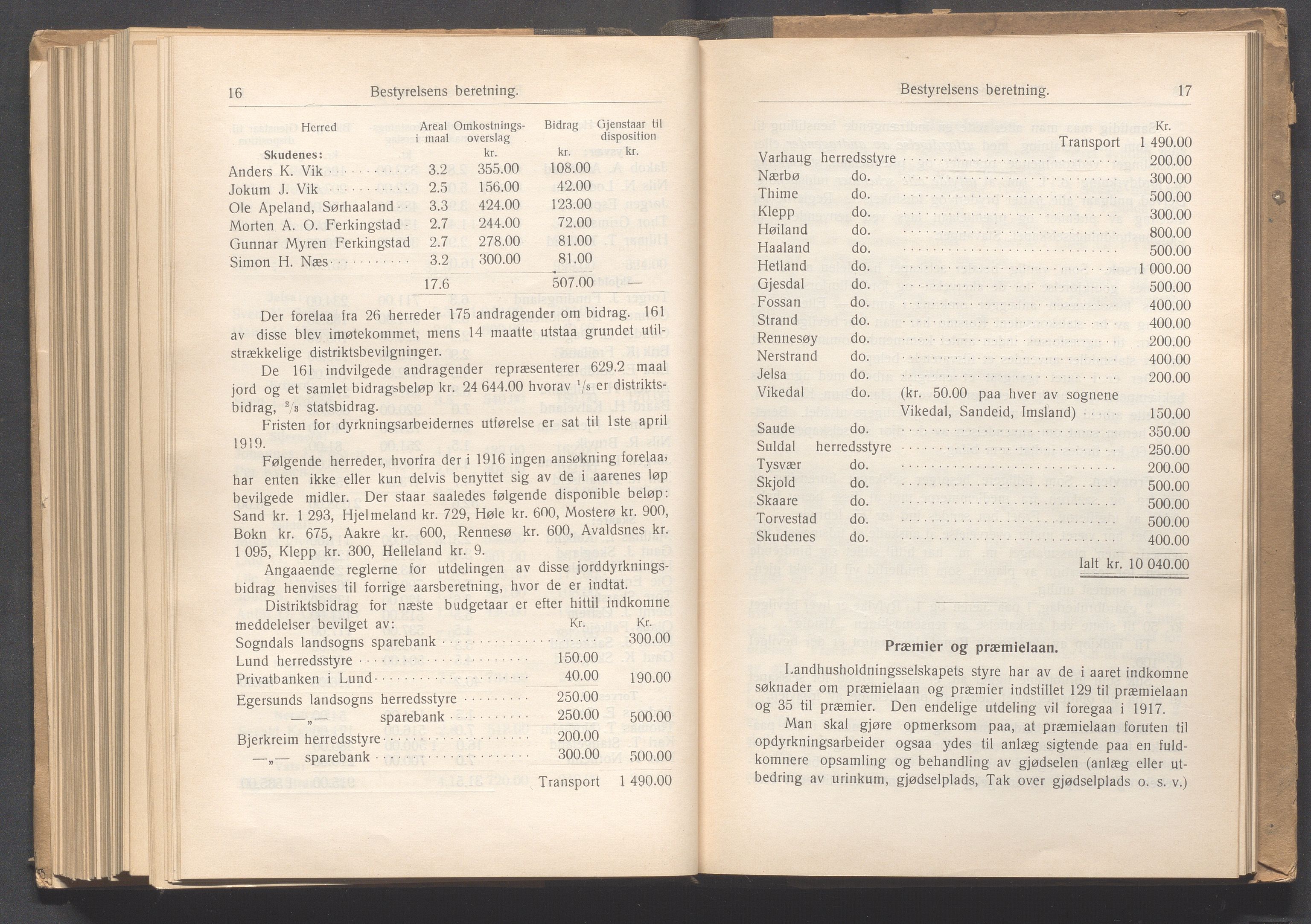 Rogaland fylkeskommune - Fylkesrådmannen , IKAR/A-900/A, 1917, p. 280