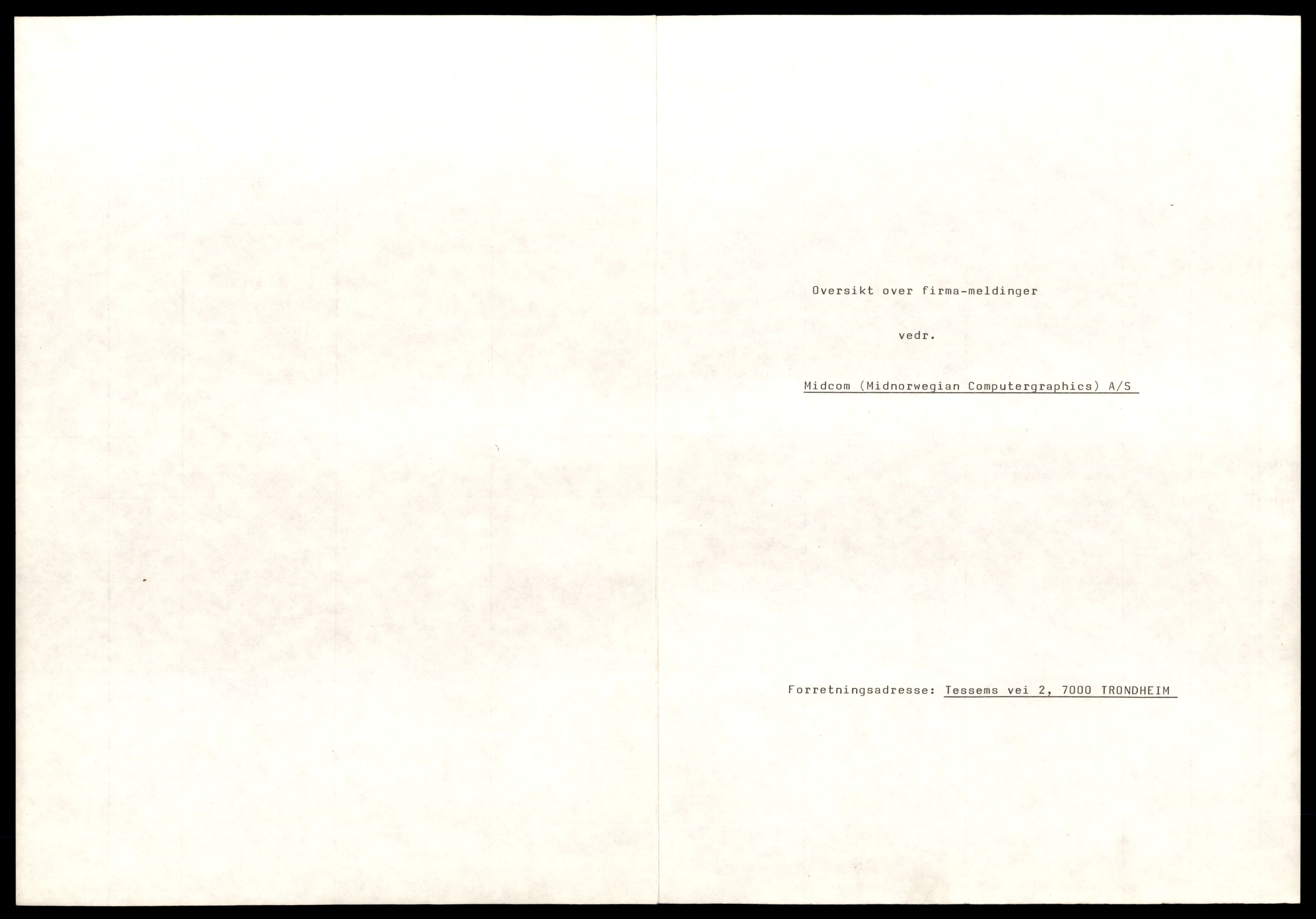 Trondheim byfogd, AV/SAT-A-0003/2/J/Jd/Jdb/L0113: Aksjeselskap, andelslag og borettslag, Mi-O, 1989-1990, p. 3
