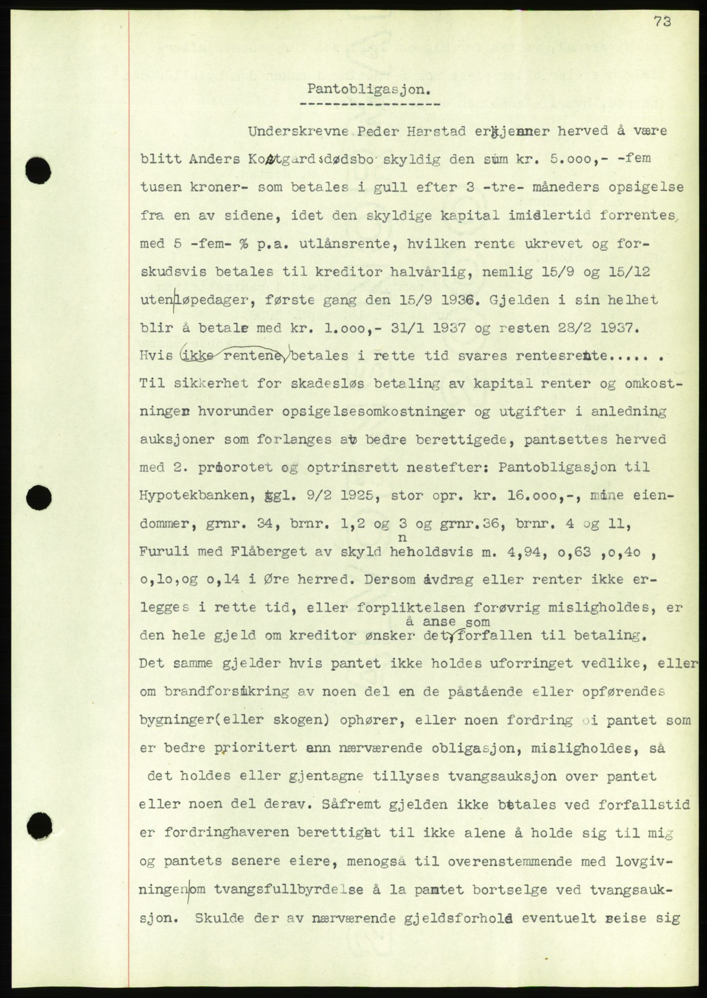 Nordmøre sorenskriveri, AV/SAT-A-4132/1/2/2Ca/L0090: Mortgage book no. B80, 1936-1937, Diary no: : 2110/1936