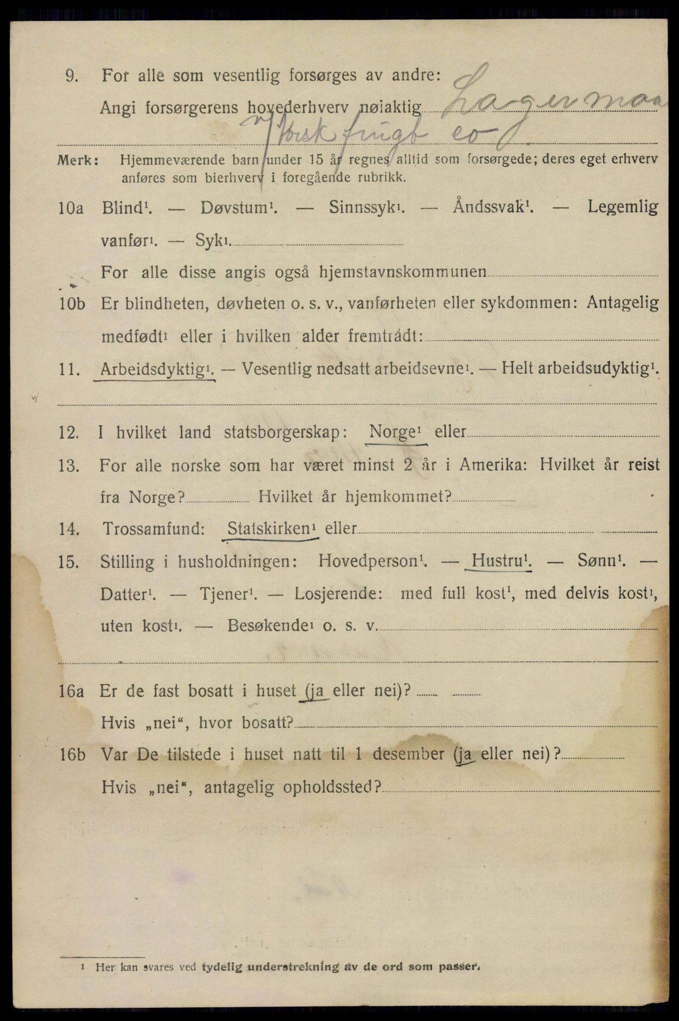 SAO, 1920 census for Aker, 1920, p. 122003