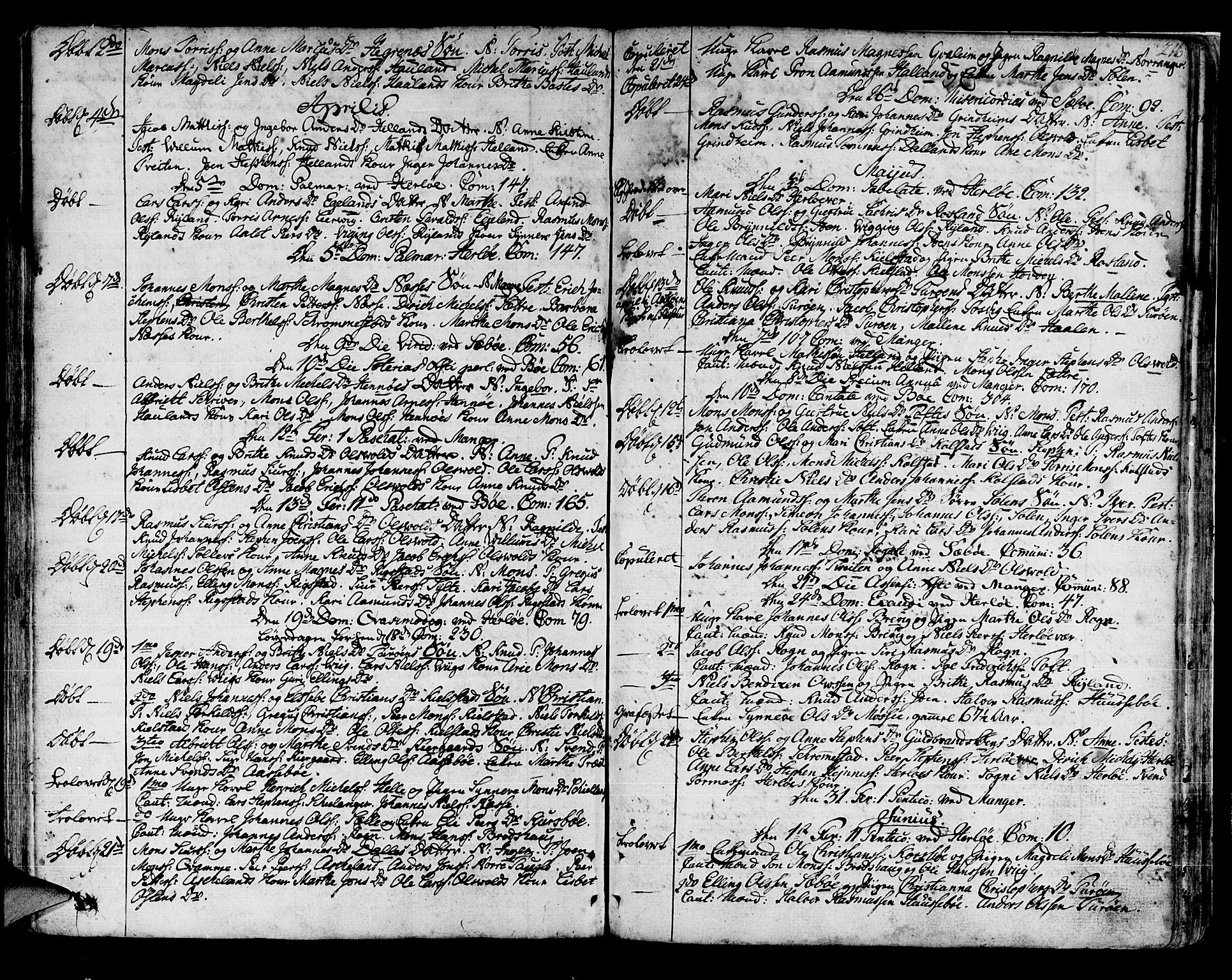 Manger sokneprestembete, AV/SAB-A-76801/H/Haa: Parish register (official) no. A 1, 1759-1791, p. 216