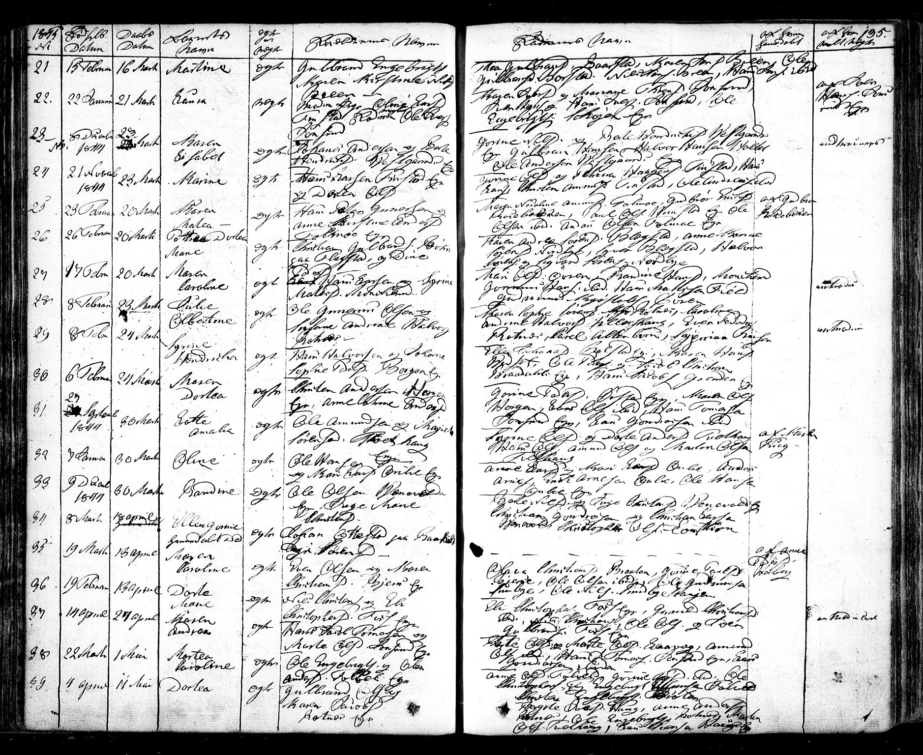 Nes prestekontor Kirkebøker, AV/SAO-A-10410/F/Fa/L0006: Parish register (official) no. I 6, 1833-1845, p. 135