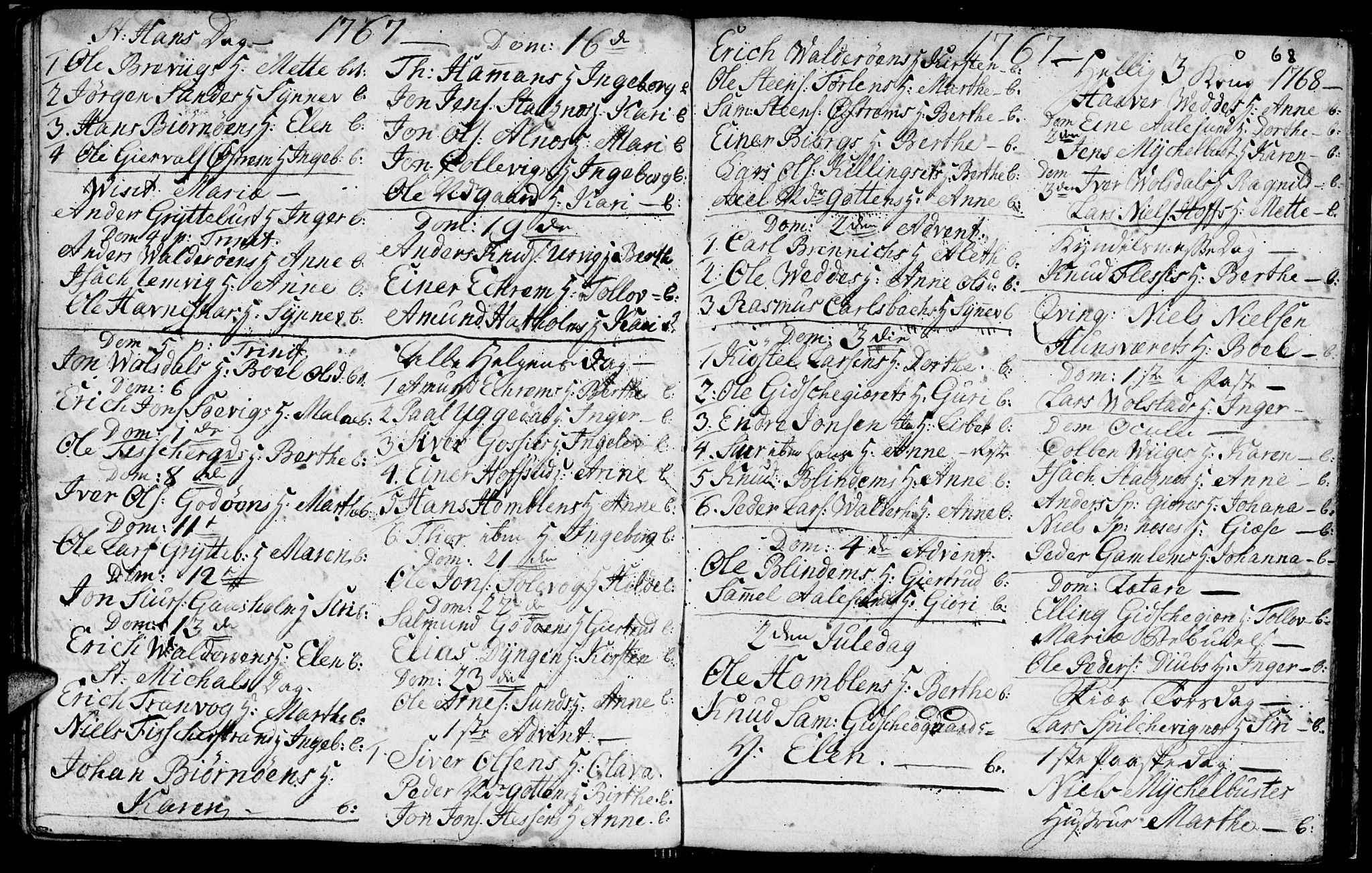 Ministerialprotokoller, klokkerbøker og fødselsregistre - Møre og Romsdal, SAT/A-1454/528/L0420: Parish register (copy) no. 528C01, 1764-1784, p. 68