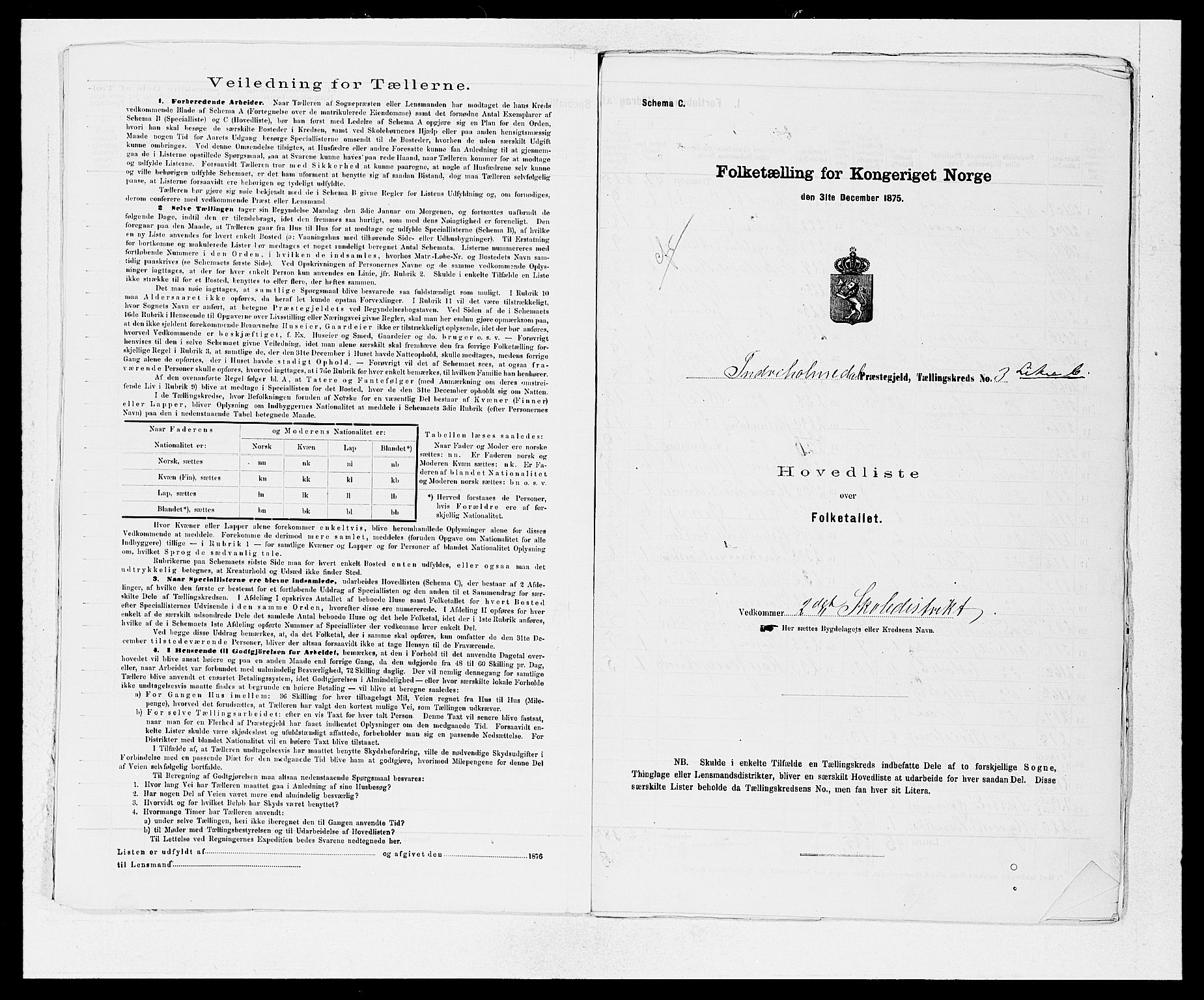 SAB, 1875 census for 1430P Indre Holmedal, 1875, p. 8