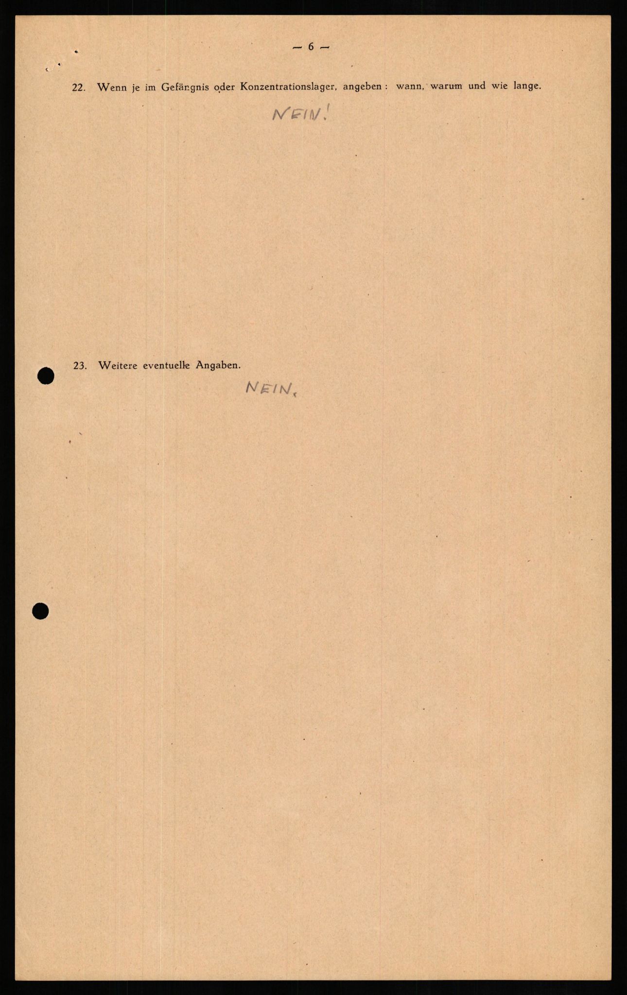 Forsvaret, Forsvarets overkommando II, AV/RA-RAFA-3915/D/Db/L0016: CI Questionaires. Tyske okkupasjonsstyrker i Norge. Tyskere., 1945-1946, p. 876