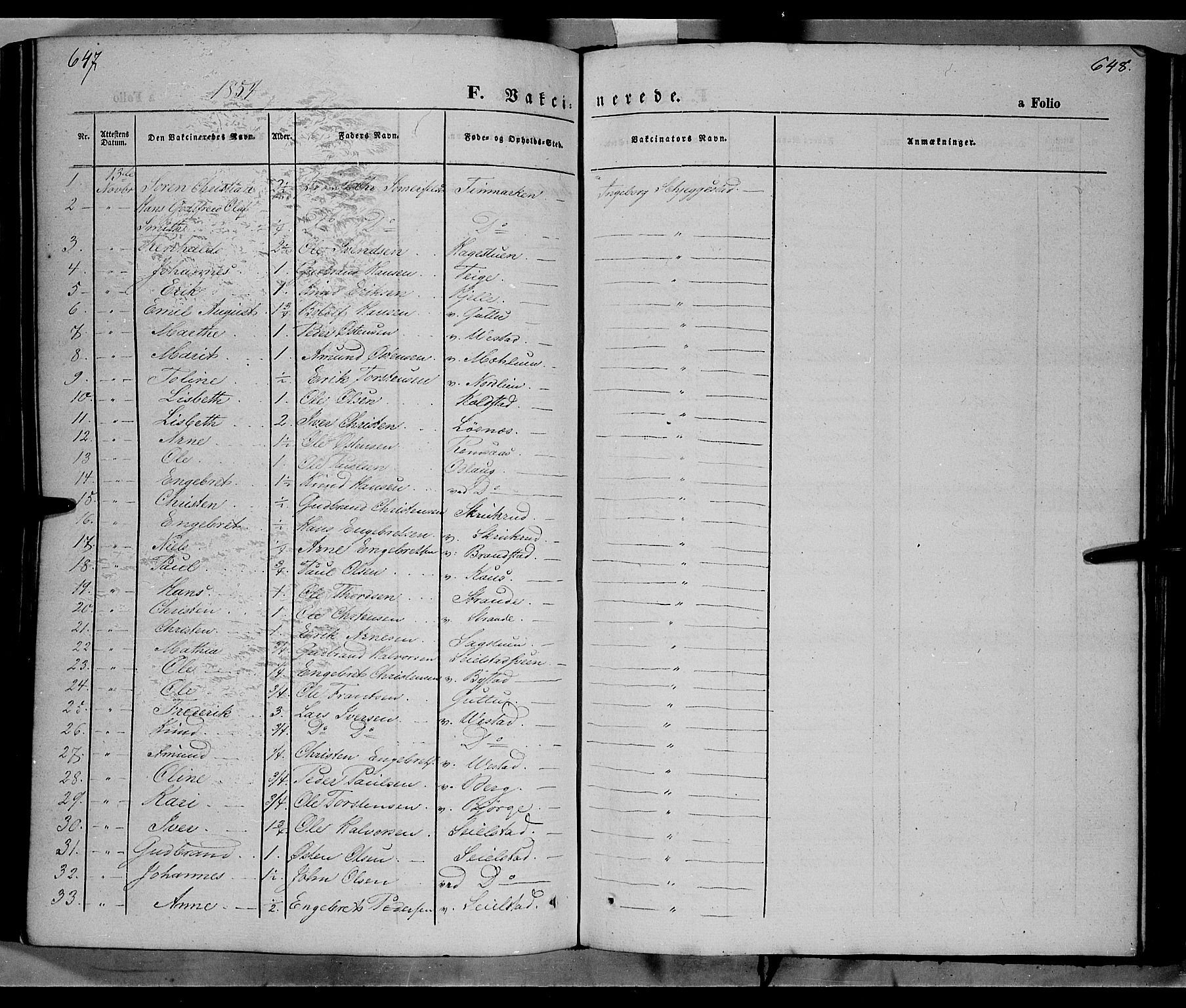 Ringebu prestekontor, SAH/PREST-082/H/Ha/Haa/L0006: Parish register (official) no. 6, 1848-1859, p. 647-648