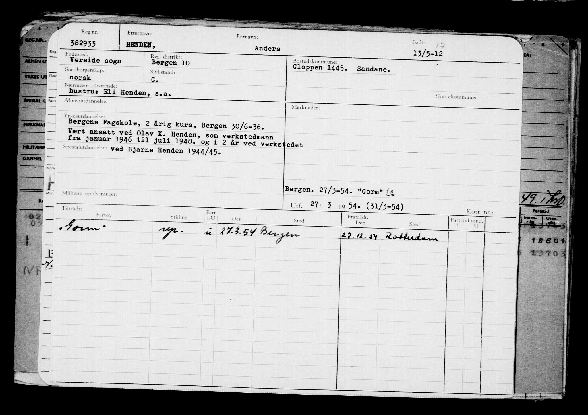 Direktoratet for sjømenn, AV/RA-S-3545/G/Gb/L0104: Hovedkort, 1912, p. 459