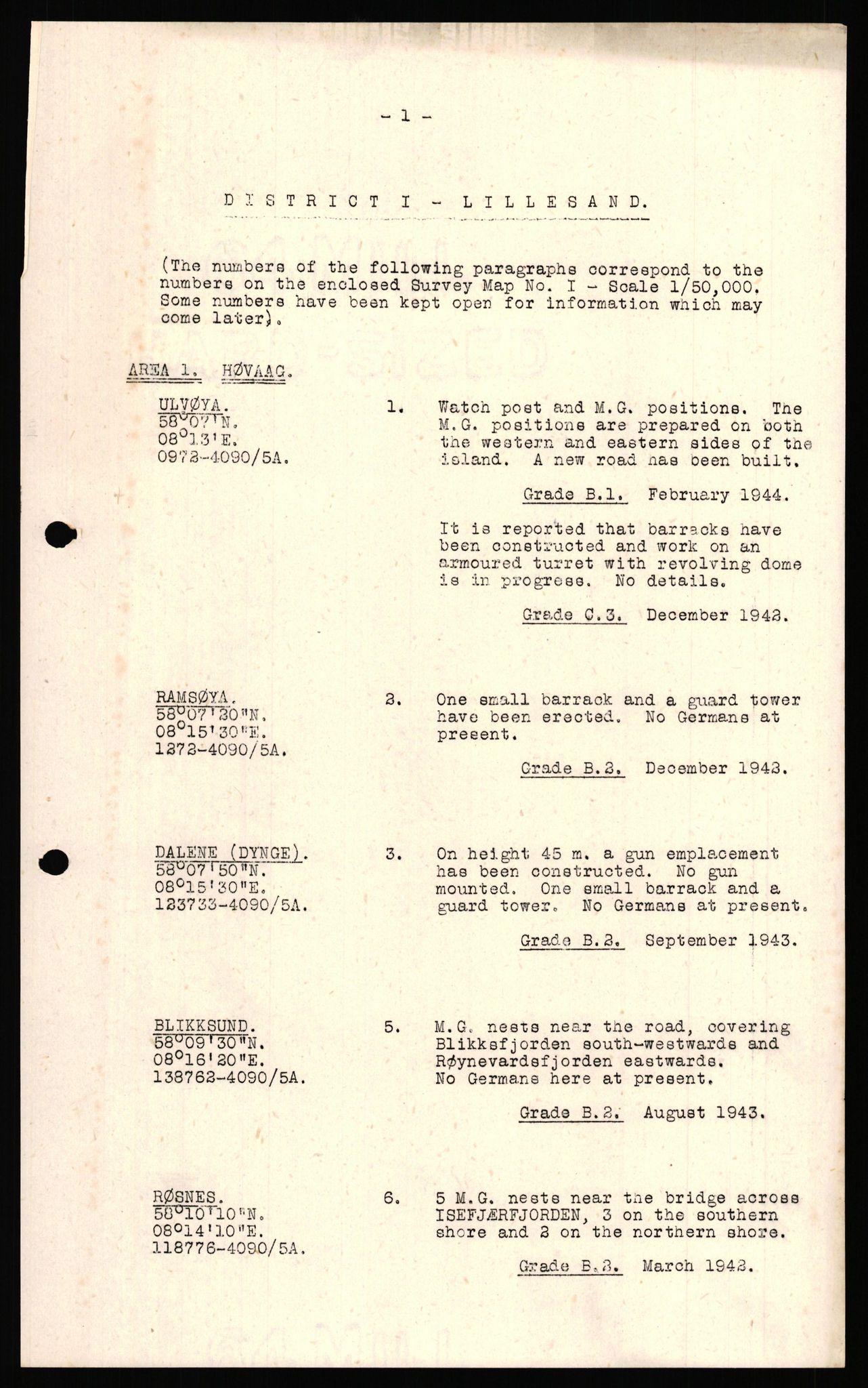 Forsvaret, Forsvarets overkommando II, AV/RA-RAFA-3915/D/Dd/L0002: Aust-Agder fylke, 1942-1944, p. 68