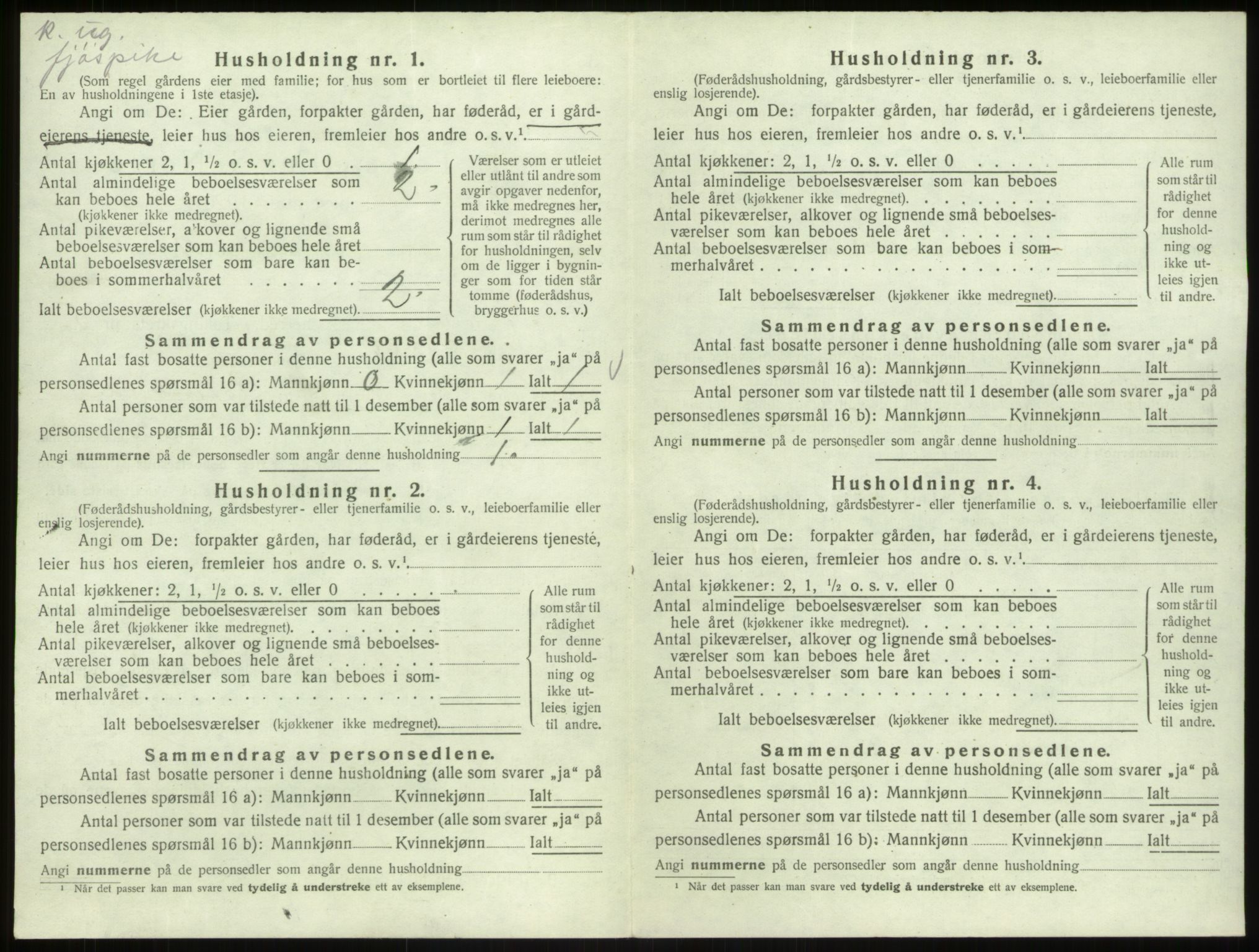 SAB, 1920 census for Åsane, 1920, p. 320