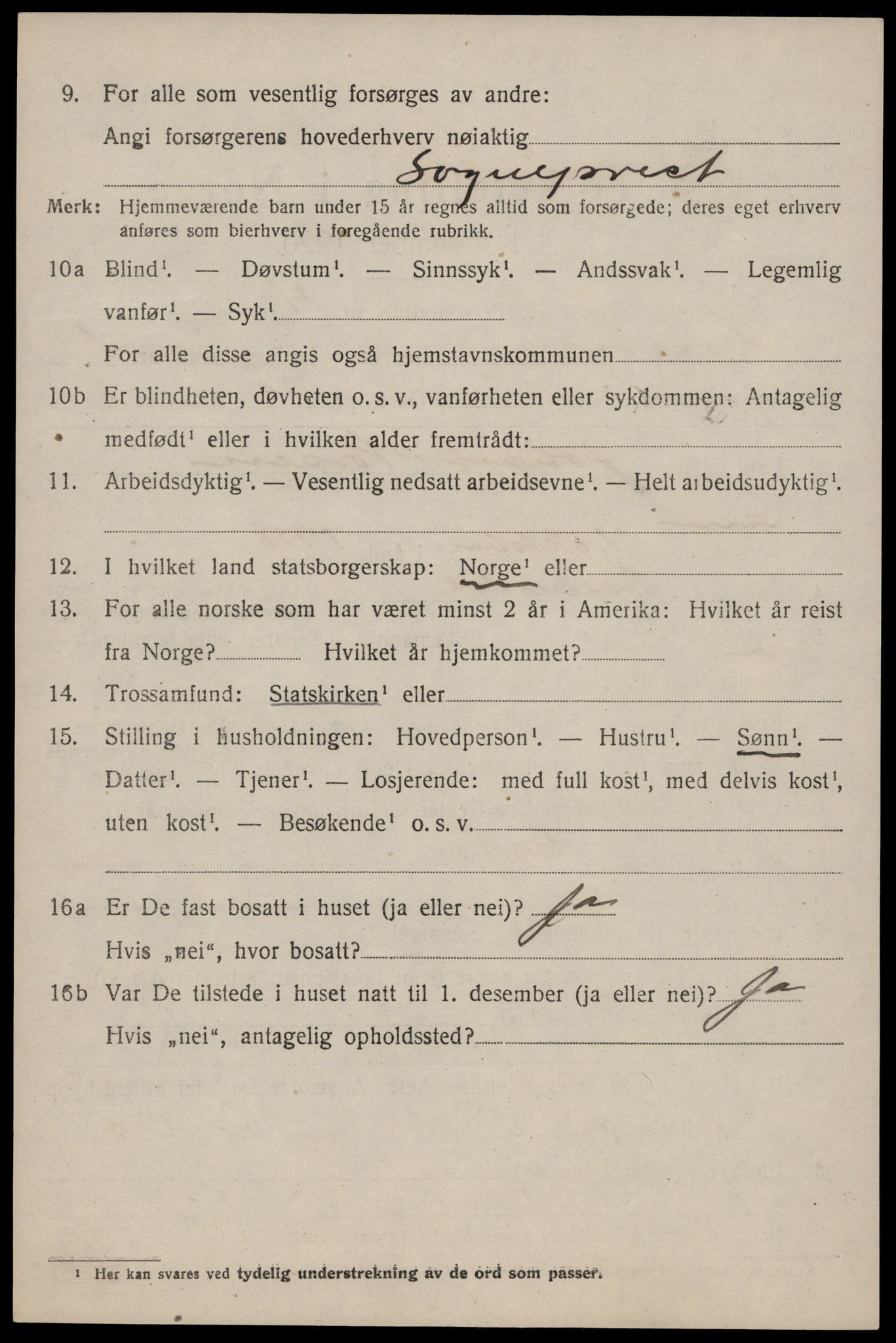 SAKO, 1920 census for Lårdal, 1920, p. 622