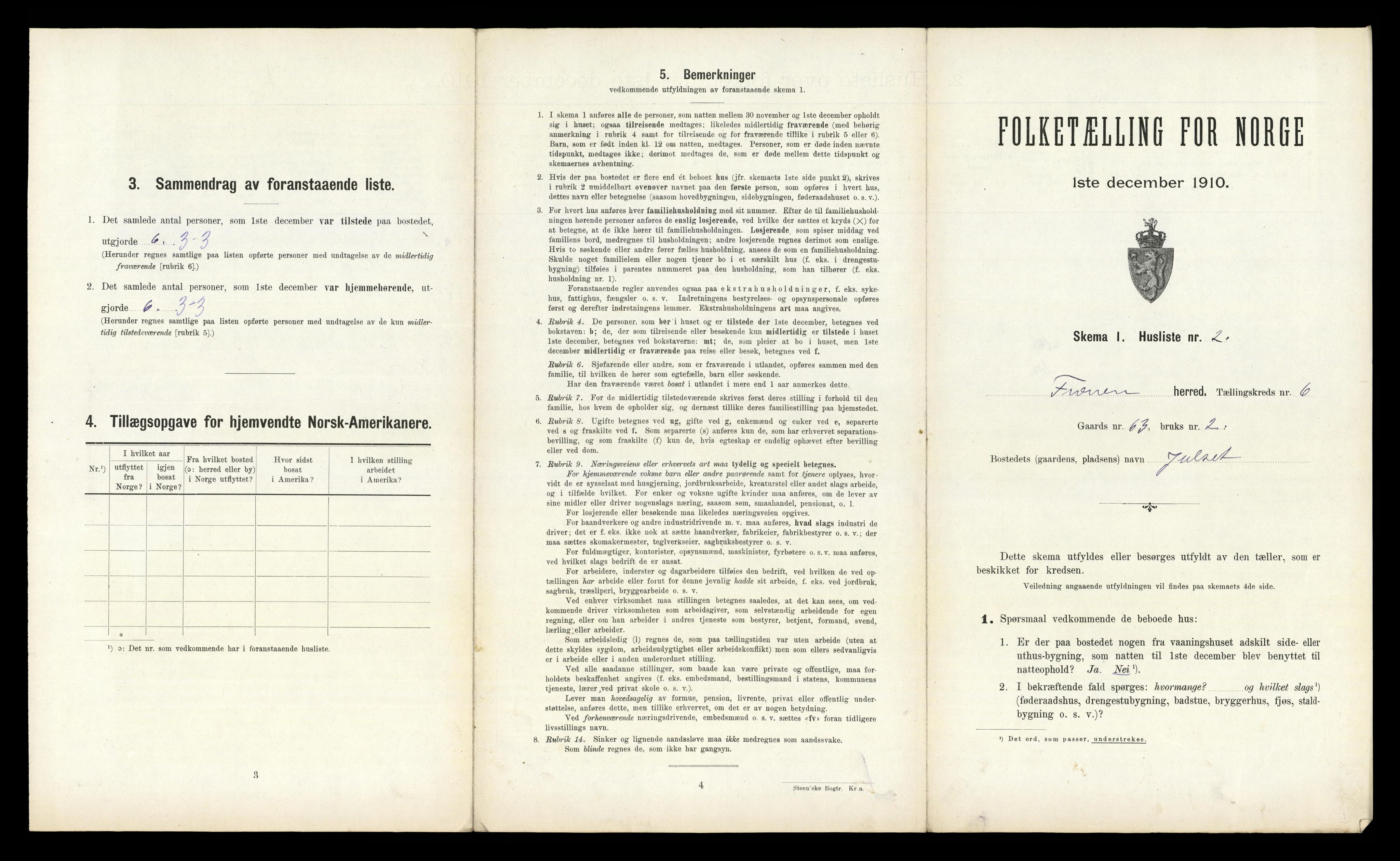 RA, 1910 census for Fræna, 1910, p. 728