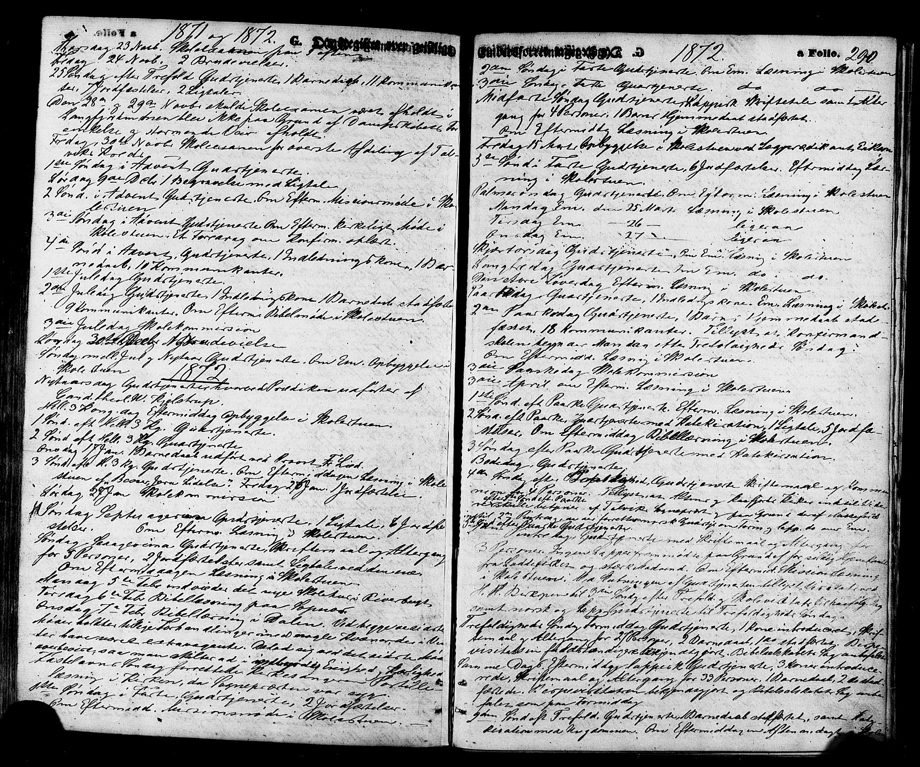 Talvik sokneprestkontor, SATØ/S-1337/H/Ha/L0011kirke: Parish register (official) no. 11, 1864-1877, p. 290