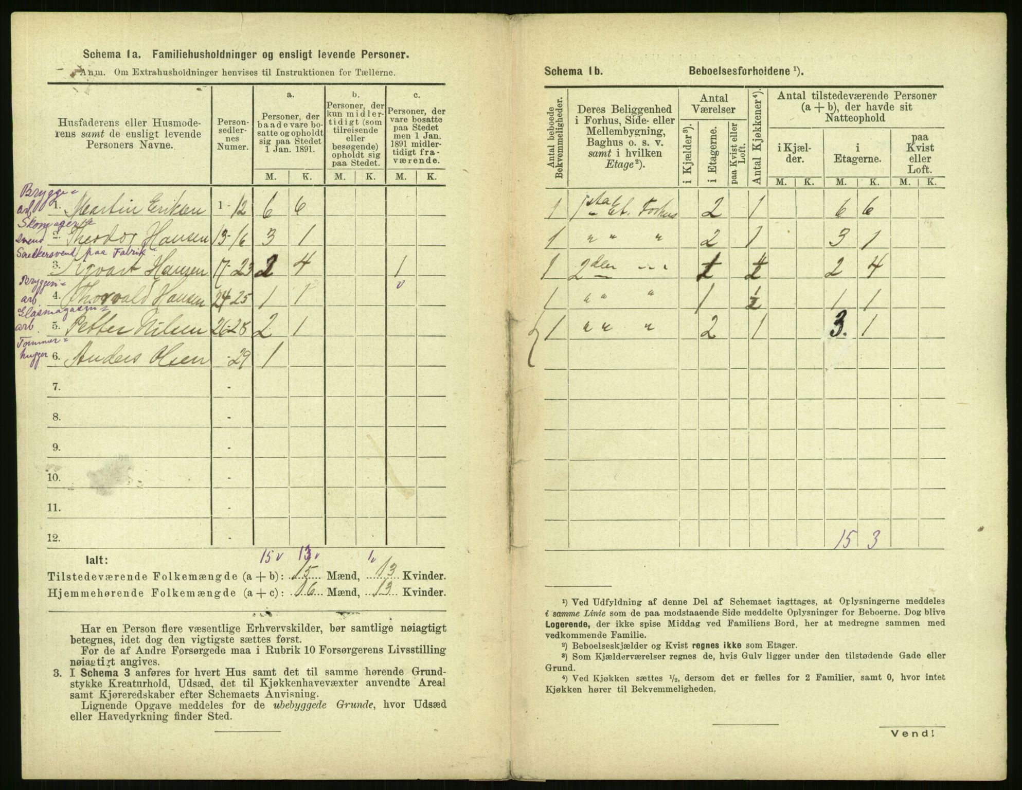 RA, 1891 census for 0301 Kristiania, 1891, p. 171465