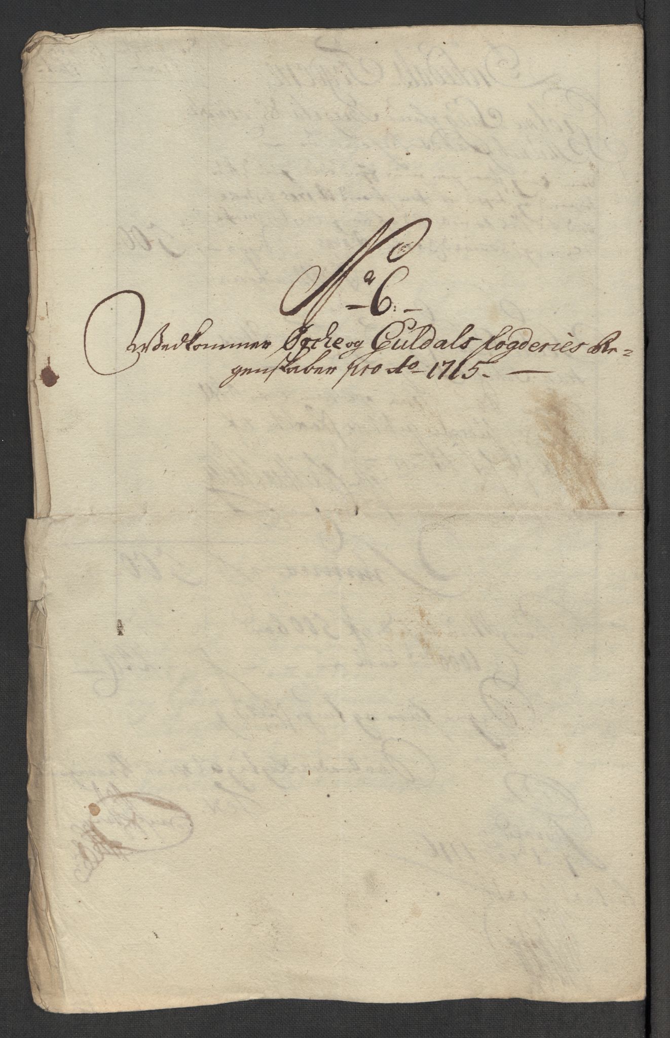 Rentekammeret inntil 1814, Reviderte regnskaper, Fogderegnskap, RA/EA-4092/R60/L3966: Fogderegnskap Orkdal og Gauldal, 1715, p. 127