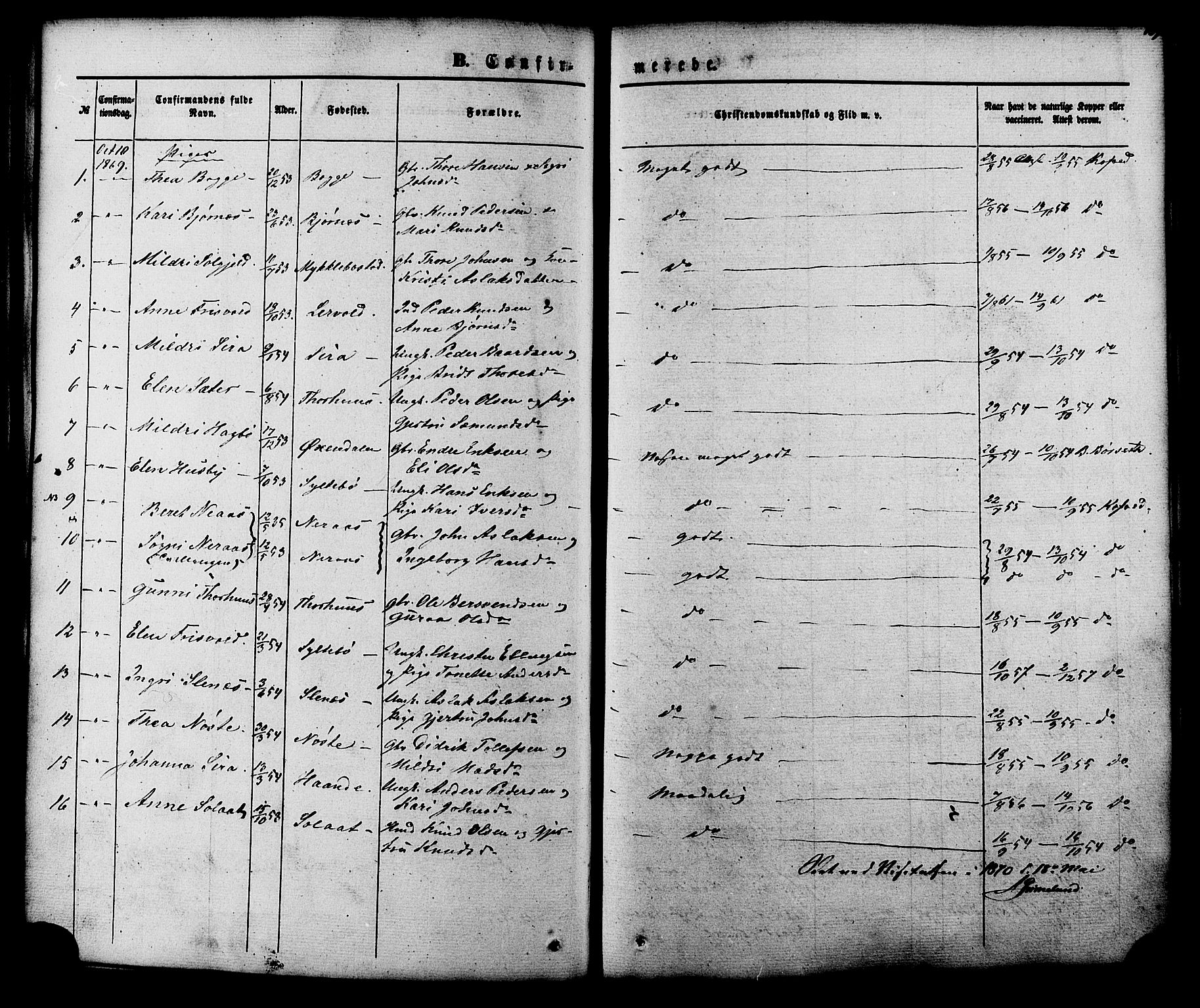 Ministerialprotokoller, klokkerbøker og fødselsregistre - Møre og Romsdal, AV/SAT-A-1454/552/L0637: Parish register (official) no. 552A01, 1845-1879, p. 169