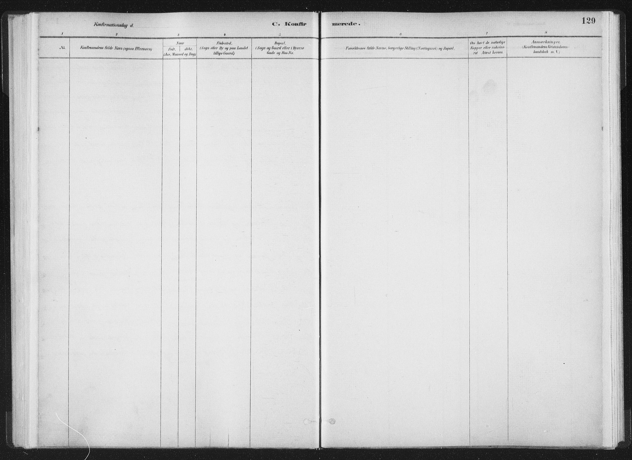 Ministerialprotokoller, klokkerbøker og fødselsregistre - Møre og Romsdal, AV/SAT-A-1454/564/L0740: Parish register (official) no. 564A01, 1880-1899, p. 129