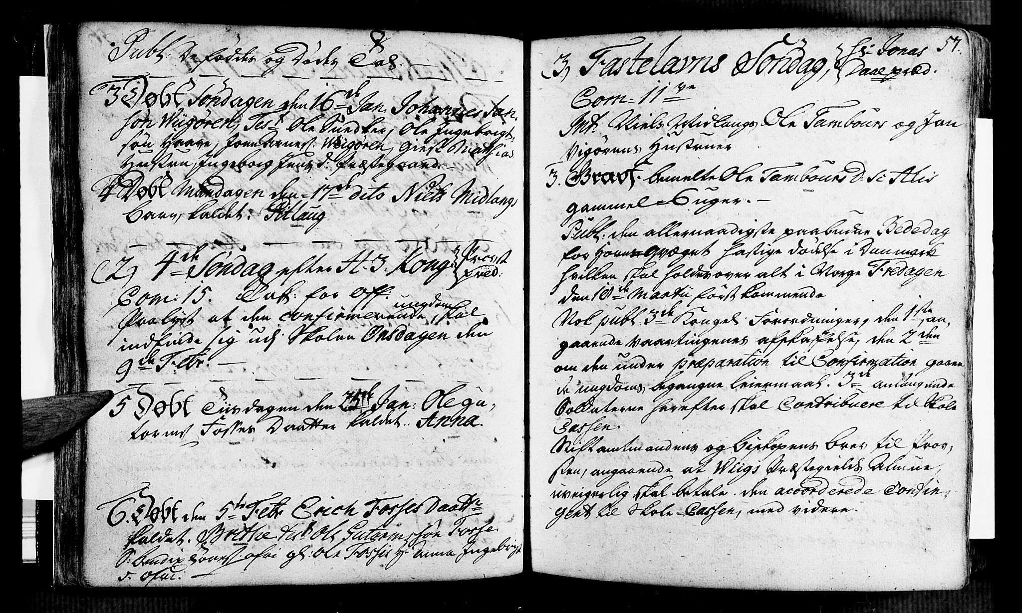 Vik sokneprestembete, AV/SAB-A-81501/H/Haa/Haaa/L0002: Parish register (official) no. A 2 / 1, 1740-1757, p. 57