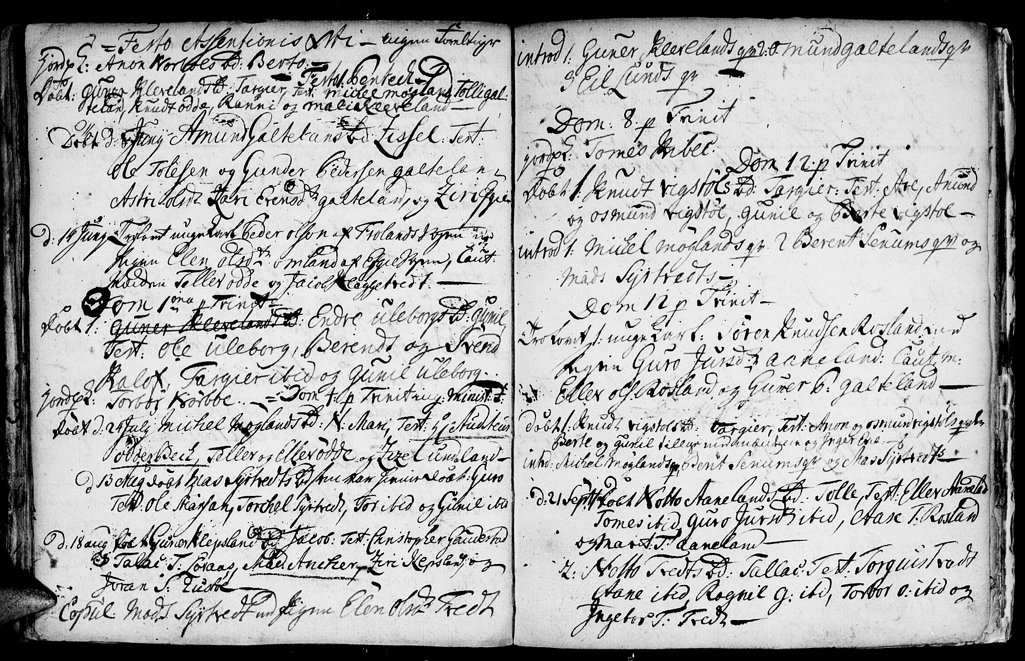 Evje sokneprestkontor, SAK/1111-0008/F/Fa/Faa/L0001: Parish register (official) no. A 1, 1705-1760, p. 160