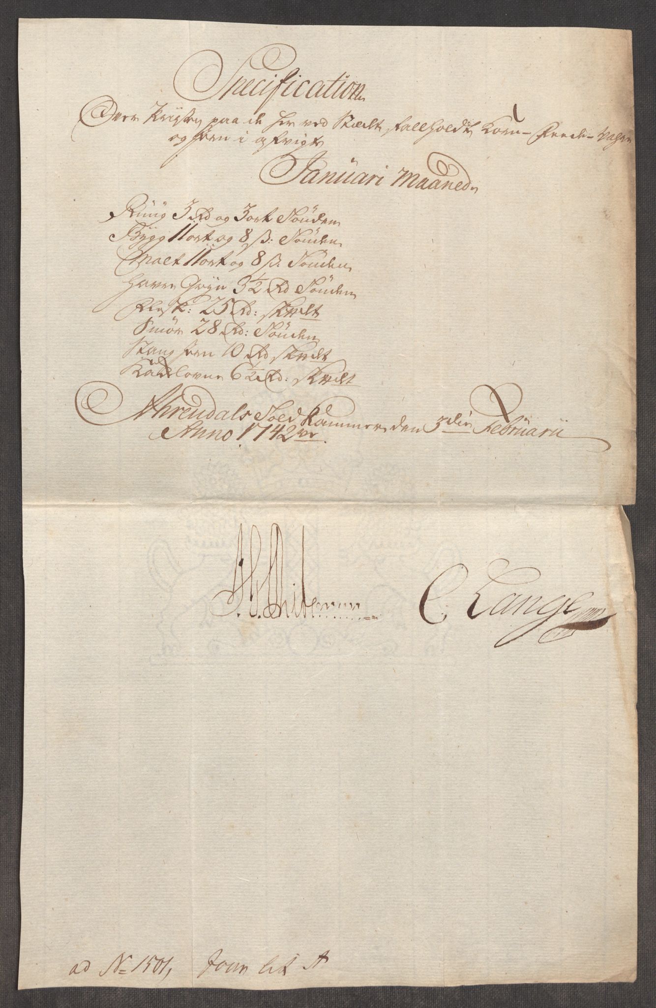 Rentekammeret inntil 1814, Realistisk ordnet avdeling, AV/RA-EA-4070/Oe/L0002: [Ø1]: Priskuranter, 1740-1744, p. 555