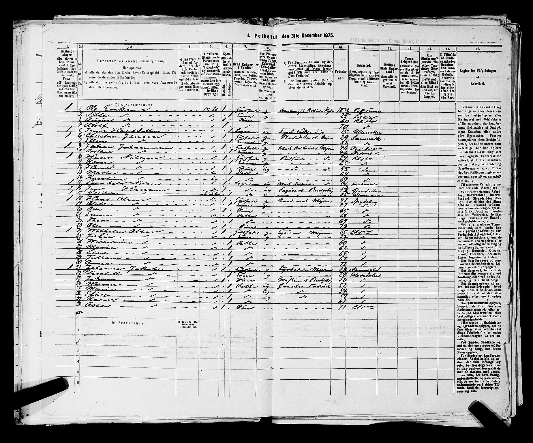 RA, 1875 census for 0301 Kristiania, 1875, p. 6617