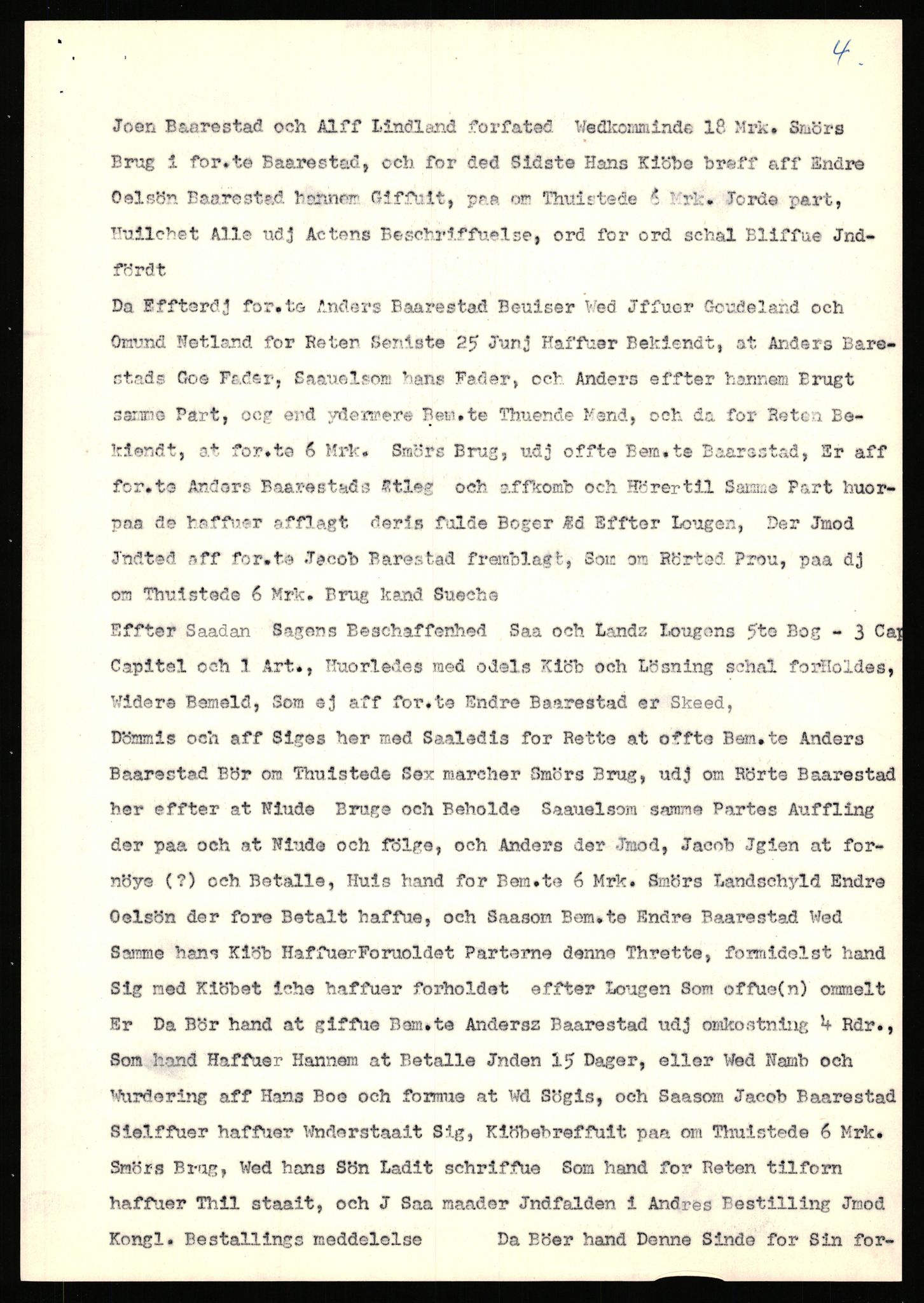 Statsarkivet i Stavanger, AV/SAST-A-101971/03/Y/Yj/L0006: Avskrifter sortert etter gårdsnavn: Bakke - Baustad, 1750-1930, p. 308