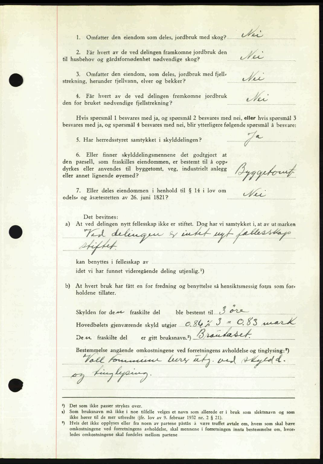 Romsdal sorenskriveri, AV/SAT-A-4149/1/2/2C: Mortgage book no. A27, 1948-1948, Diary no: : 3009/1948